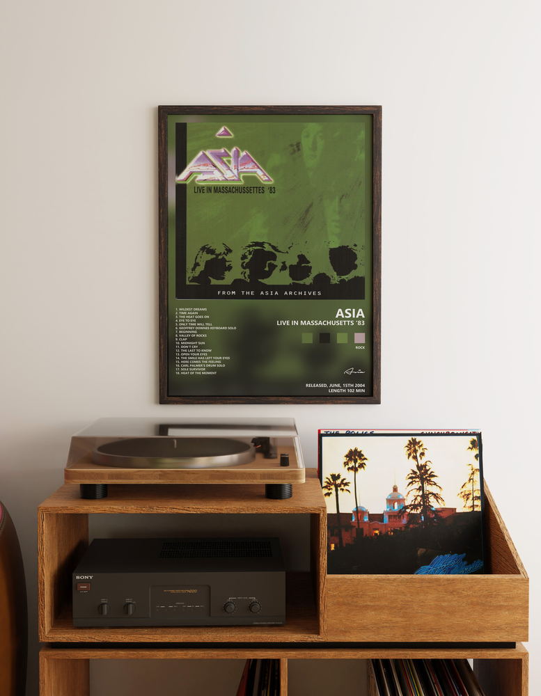 Music poster: Asia - Live In Massachusetts 83
