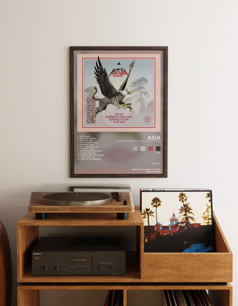 Music poster: Asia - Live at Kleinhans Music Hall Buffalo NY USA 3 May 1982