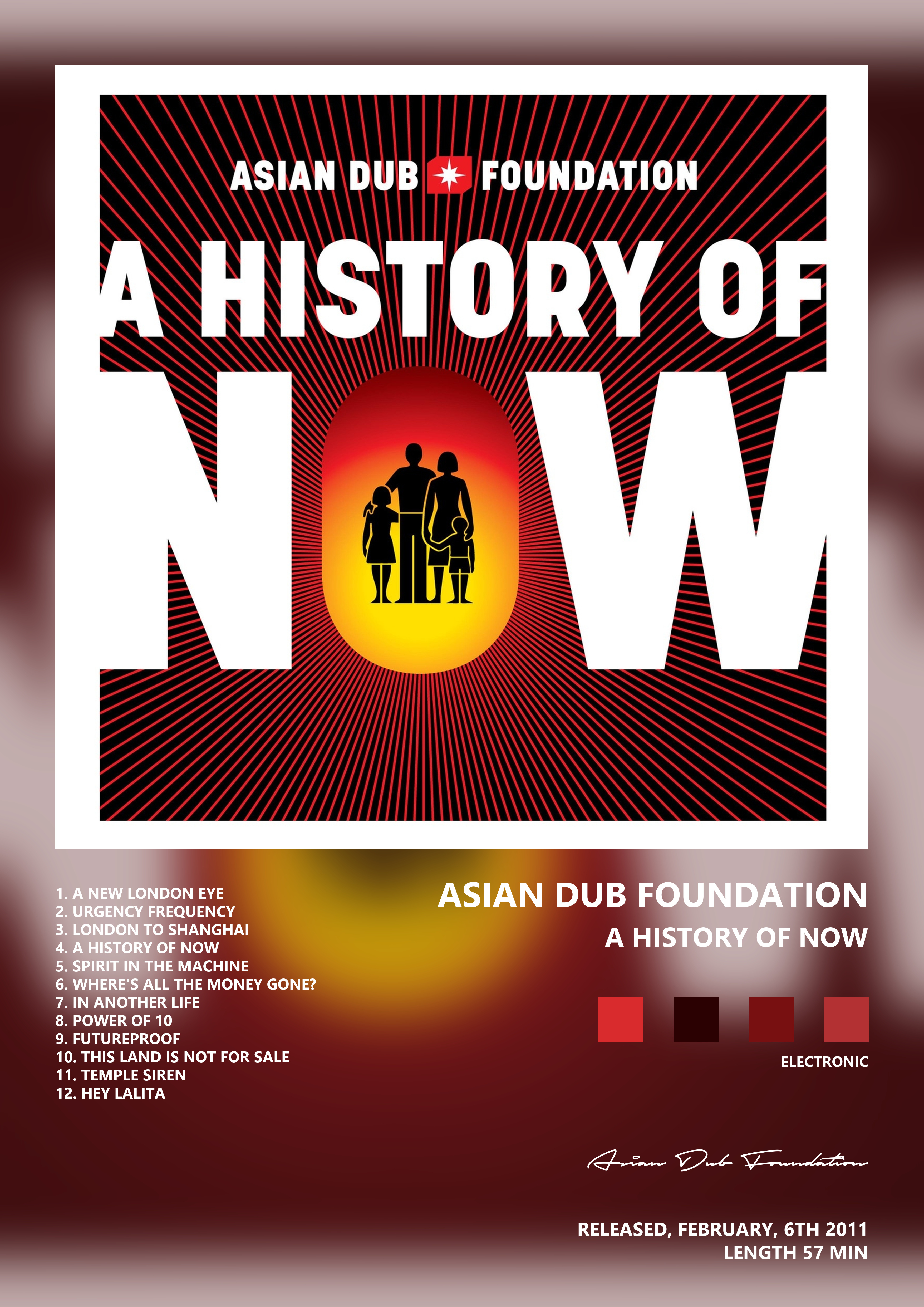 Music poster: Asian Dub Foundation - A History of Now