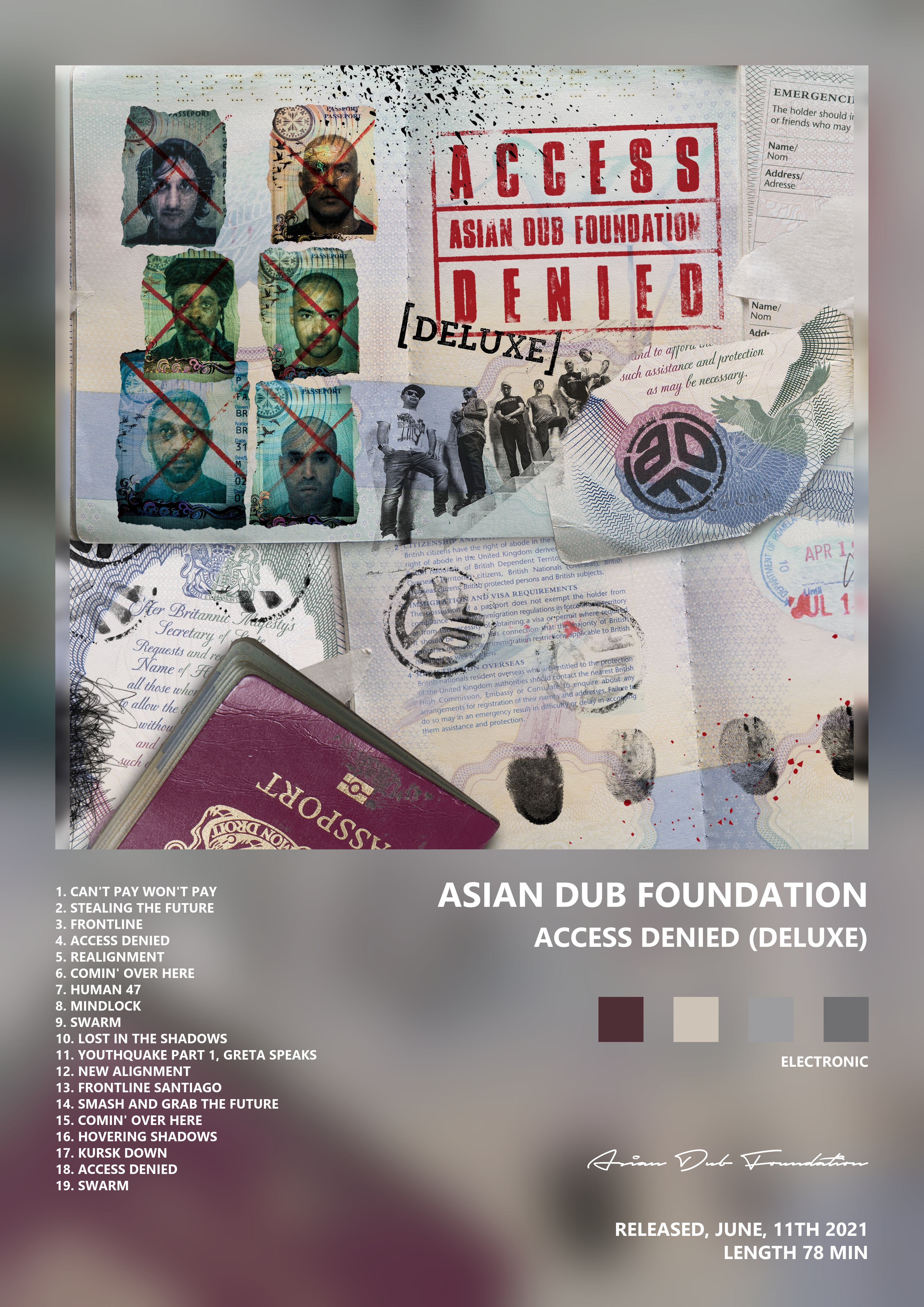 Music poster: Asian Dub Foundation - Access Denied Deluxe