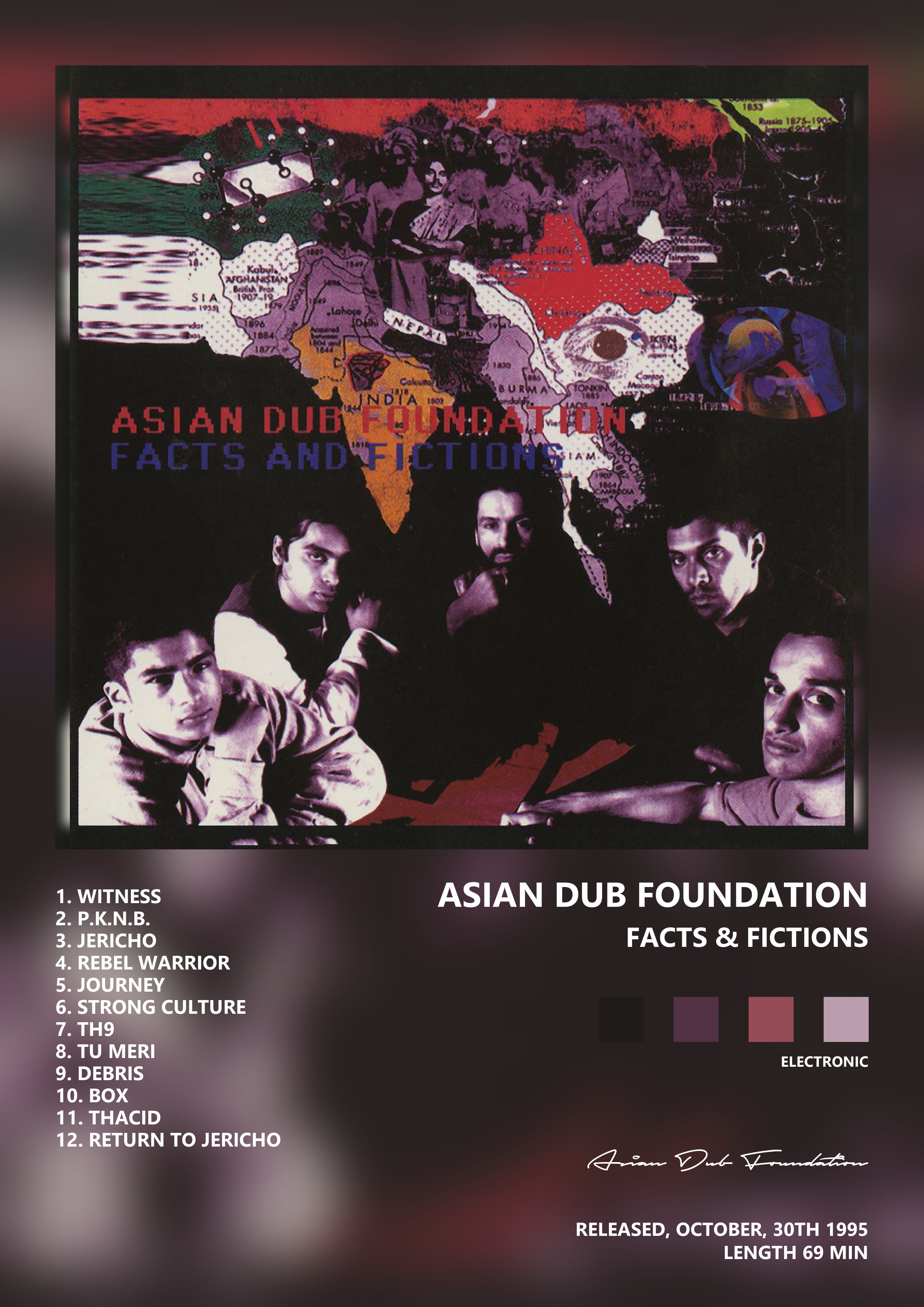 Music poster: Asian Dub Foundation - Facts Fictions