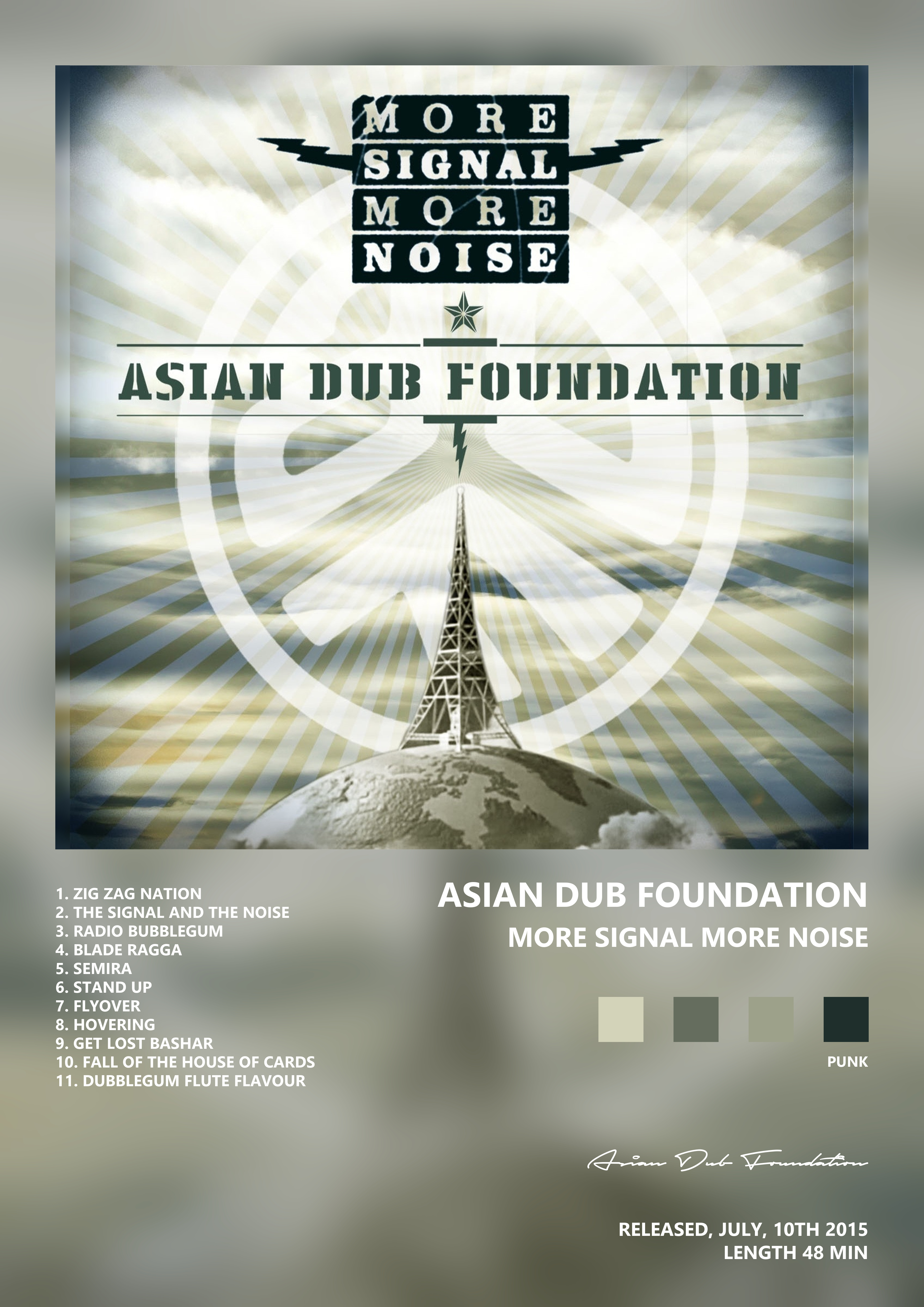 Music poster: Asian Dub Foundation - More Signal More Noise