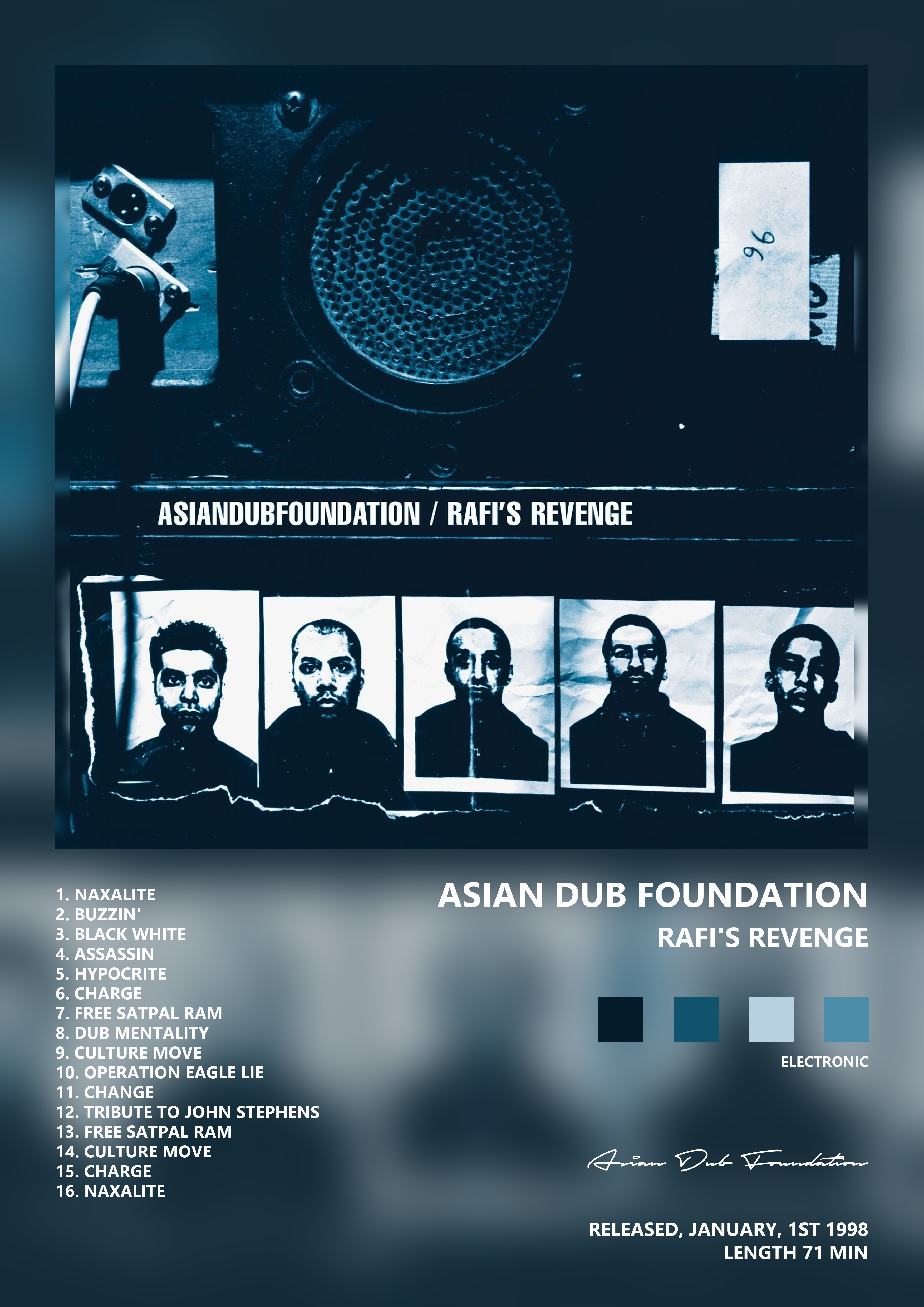 Music poster: Asian Dub Foundation - Rafis Revenge