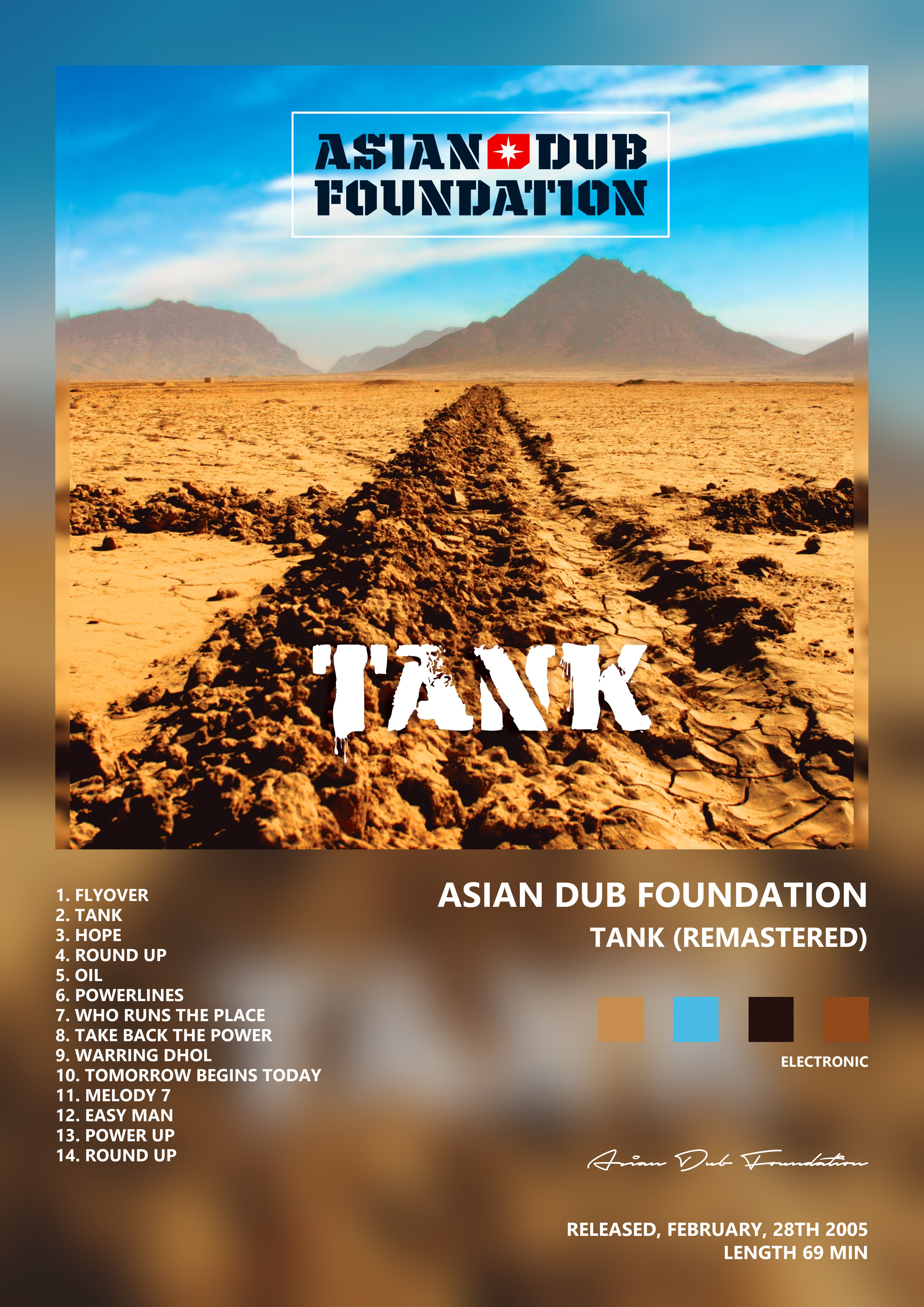 Music poster: Asian Dub Foundation - Tank Remastered