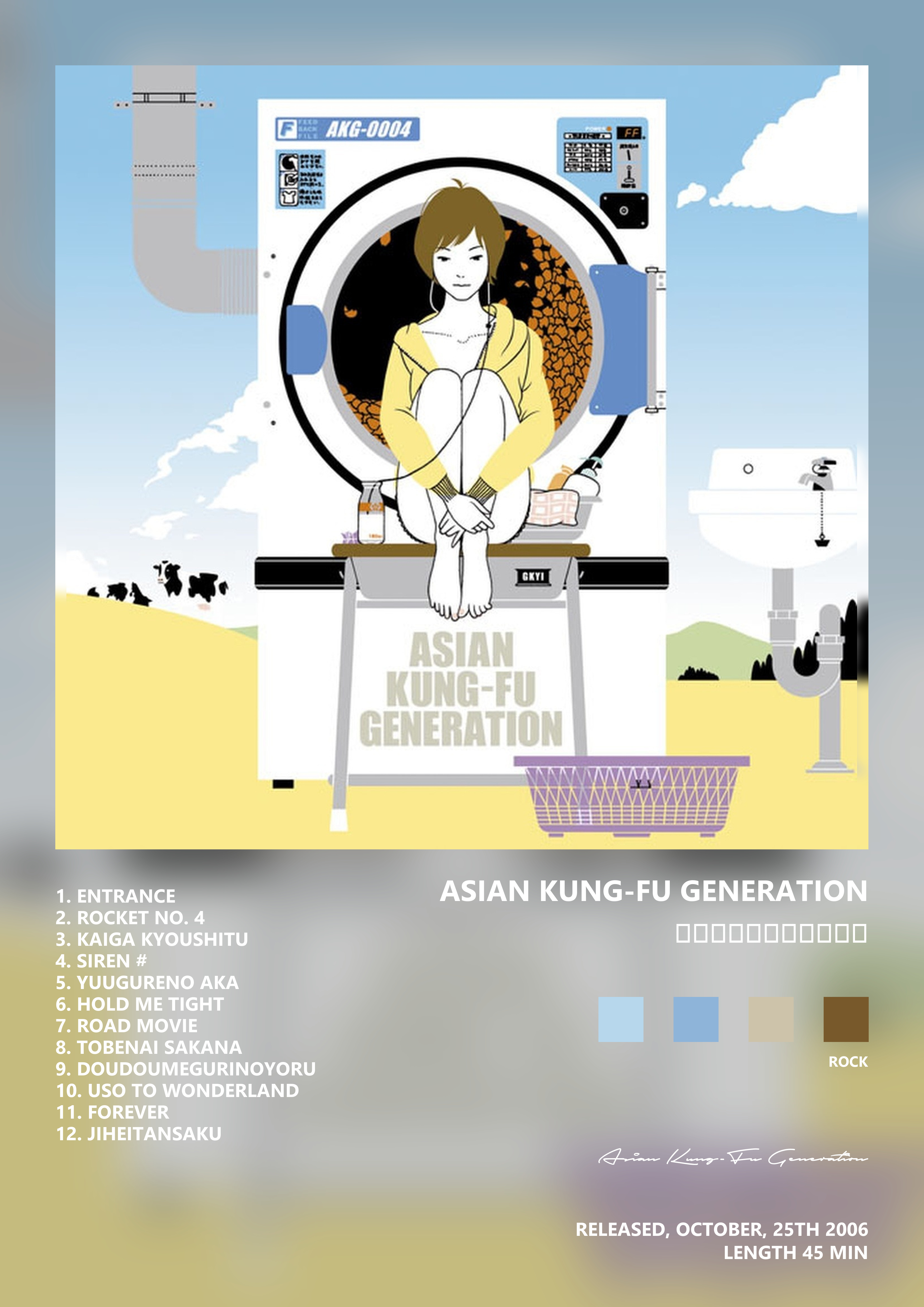 Music poster: Asian Kung-Fu Generation - フィードバックファイル