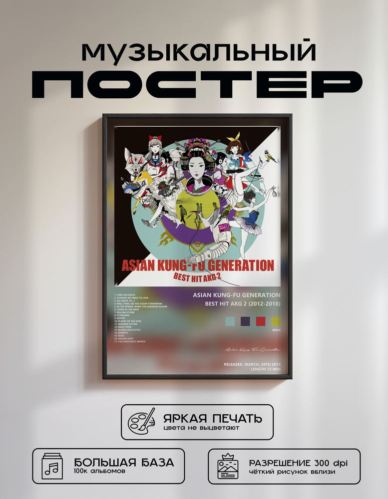 Music poster: Asian Kung-Fu Generation - BEST HIT AKG 2 2012-2018