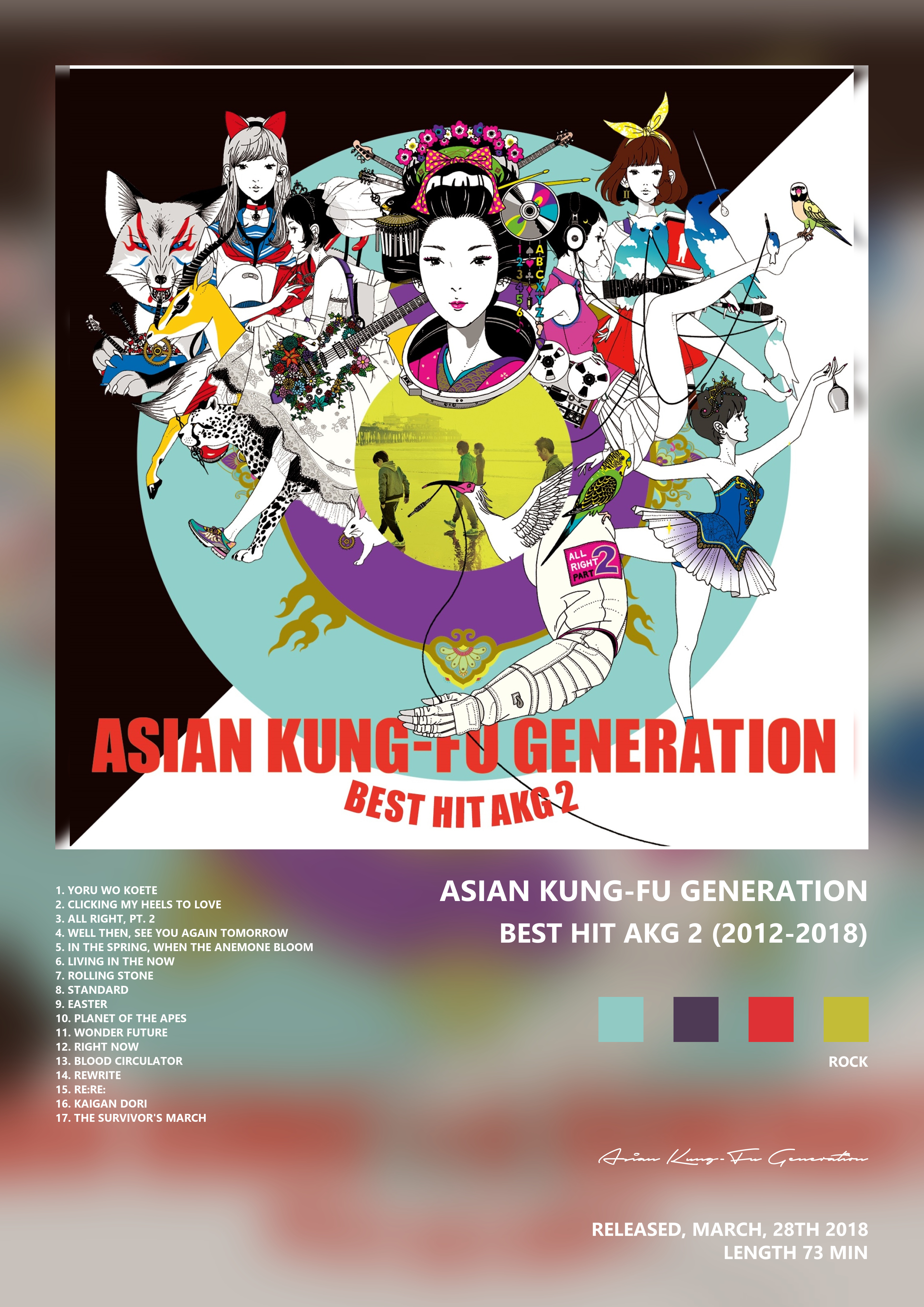 Music poster: Asian Kung-Fu Generation - BEST HIT AKG 2 2012-2018