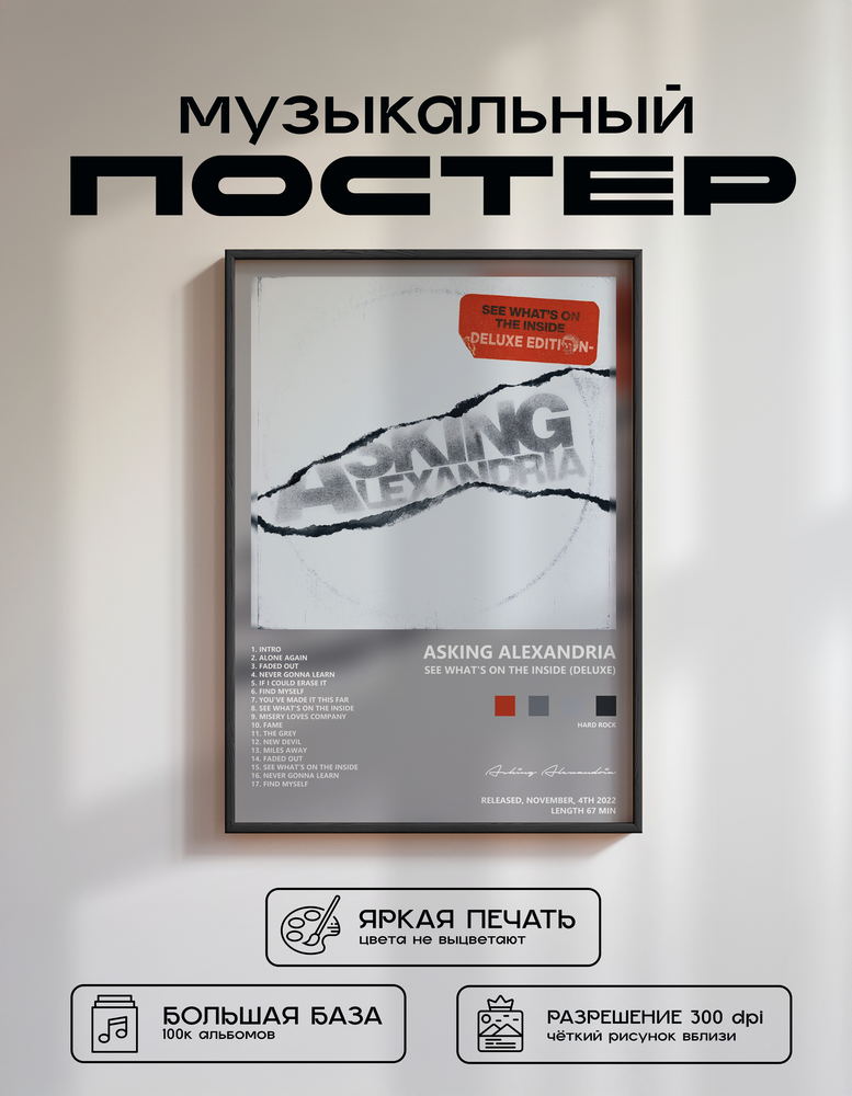Music poster: Asking Alexandria - See Whats on the Inside Deluxe