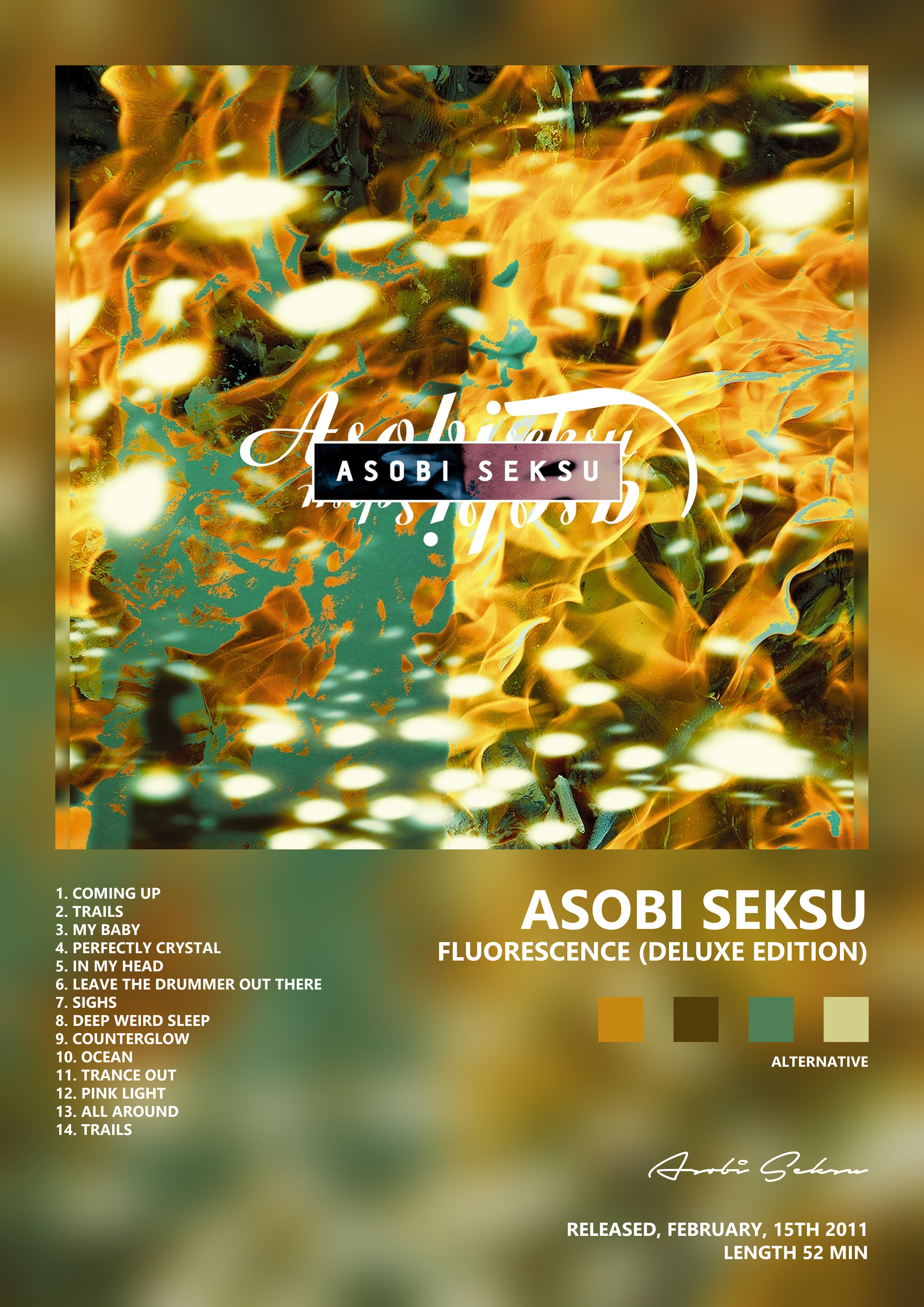 Music poster: Asobi Seksu - Fluorescence Deluxe Edition