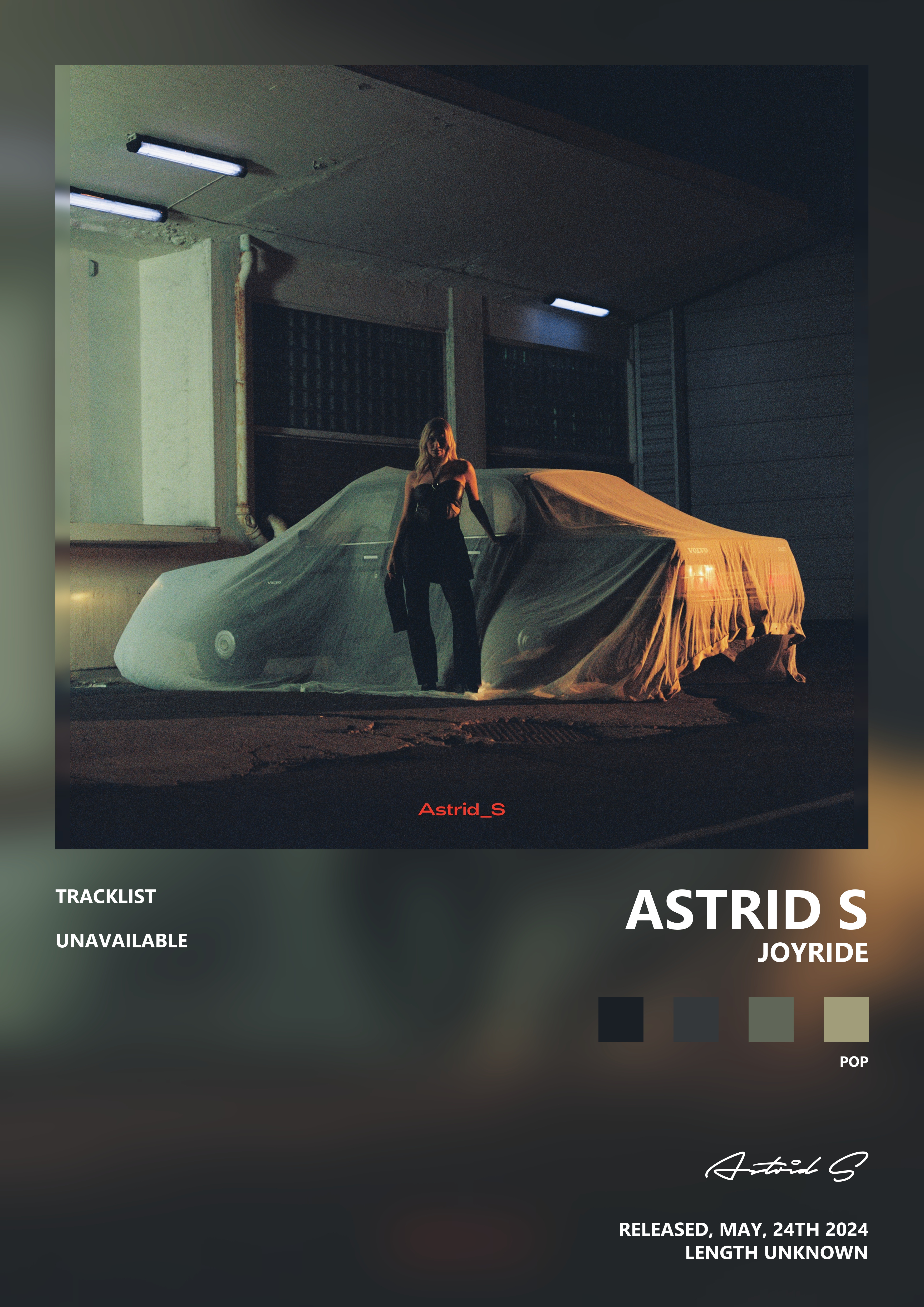 Music poster: Astrid S - Joyride