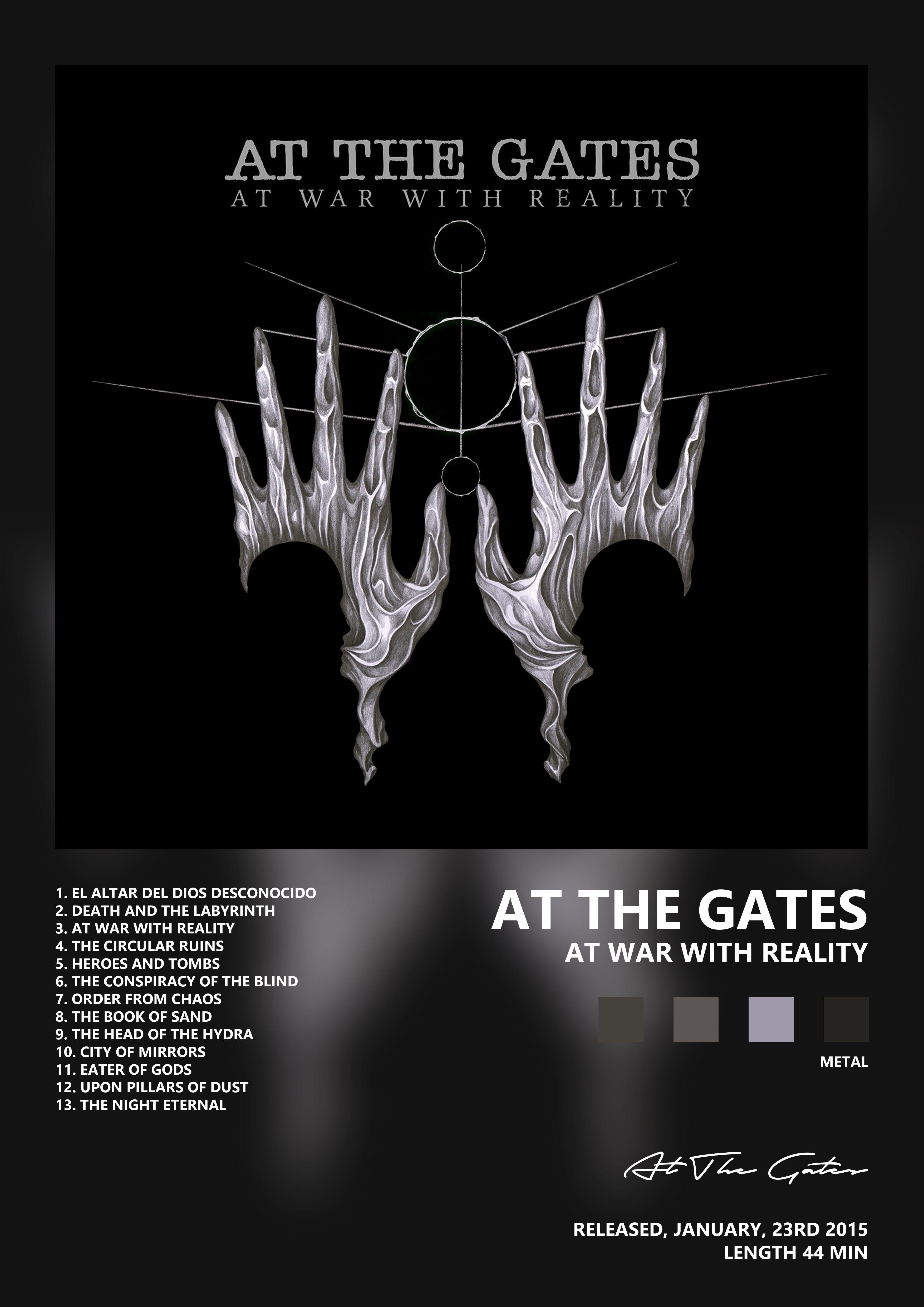 Music poster: At The Gates - At War with Reality