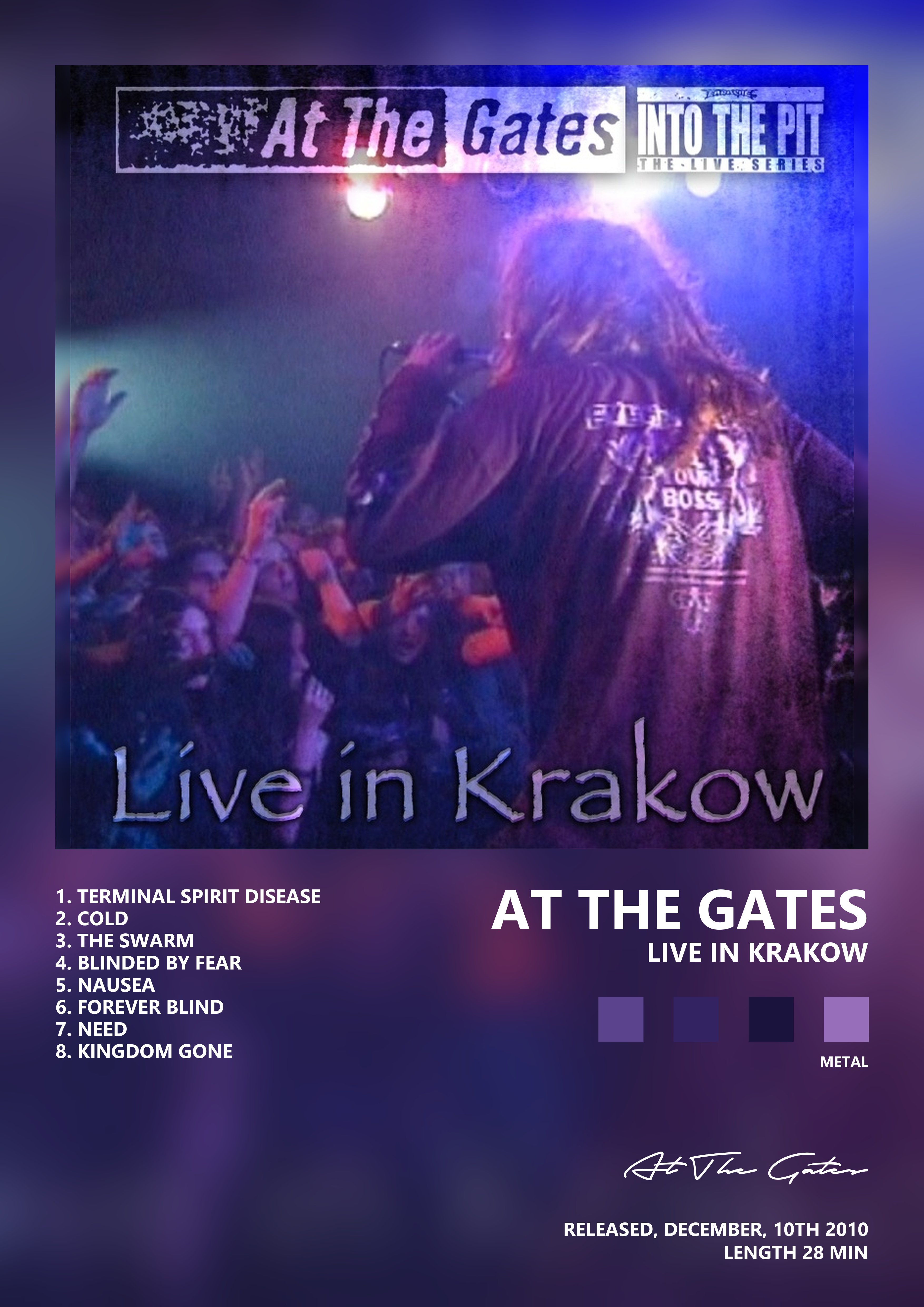 Music poster: At The Gates - Live In Krakow