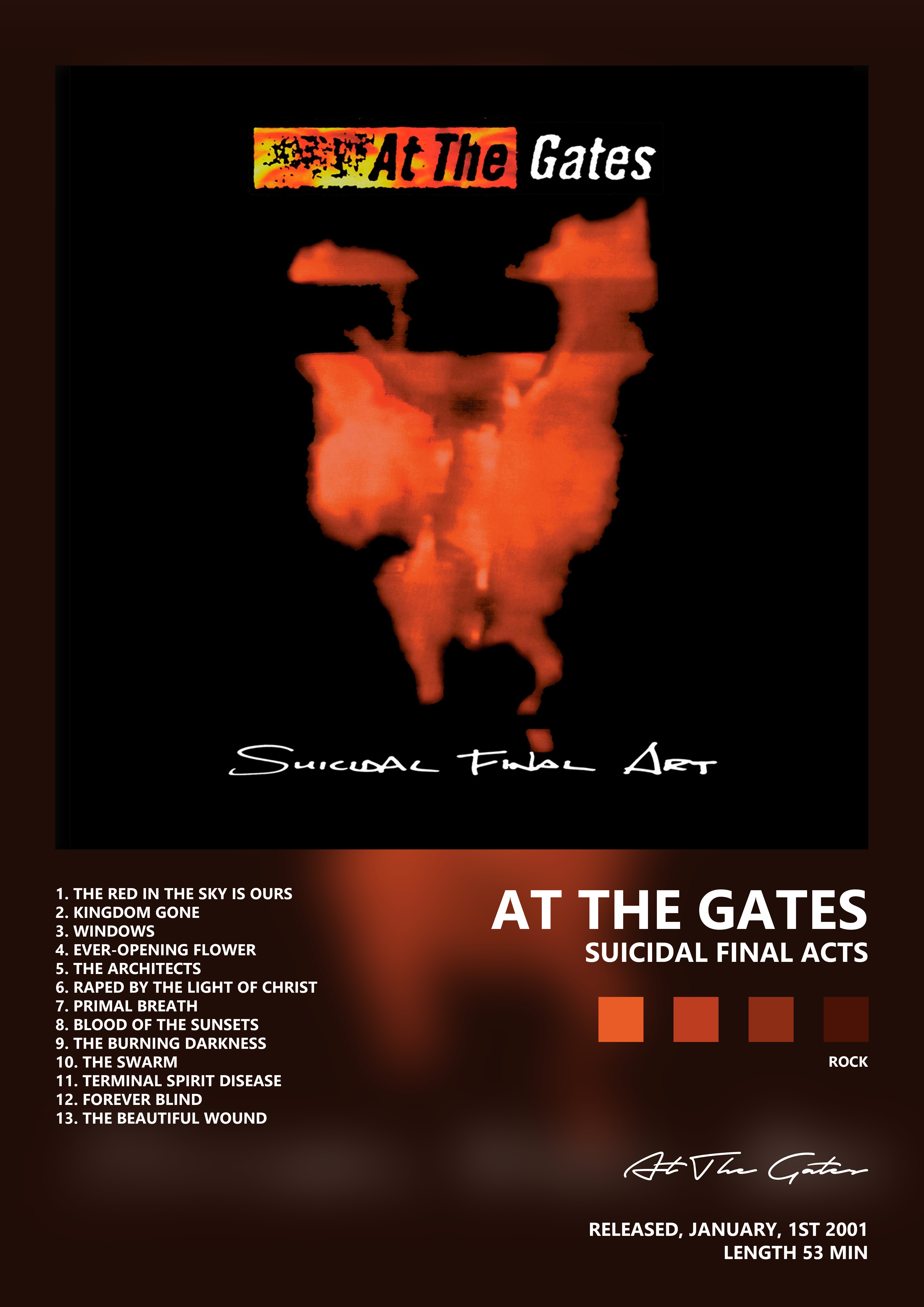 Music poster: At The Gates - Suicidal Final Acts