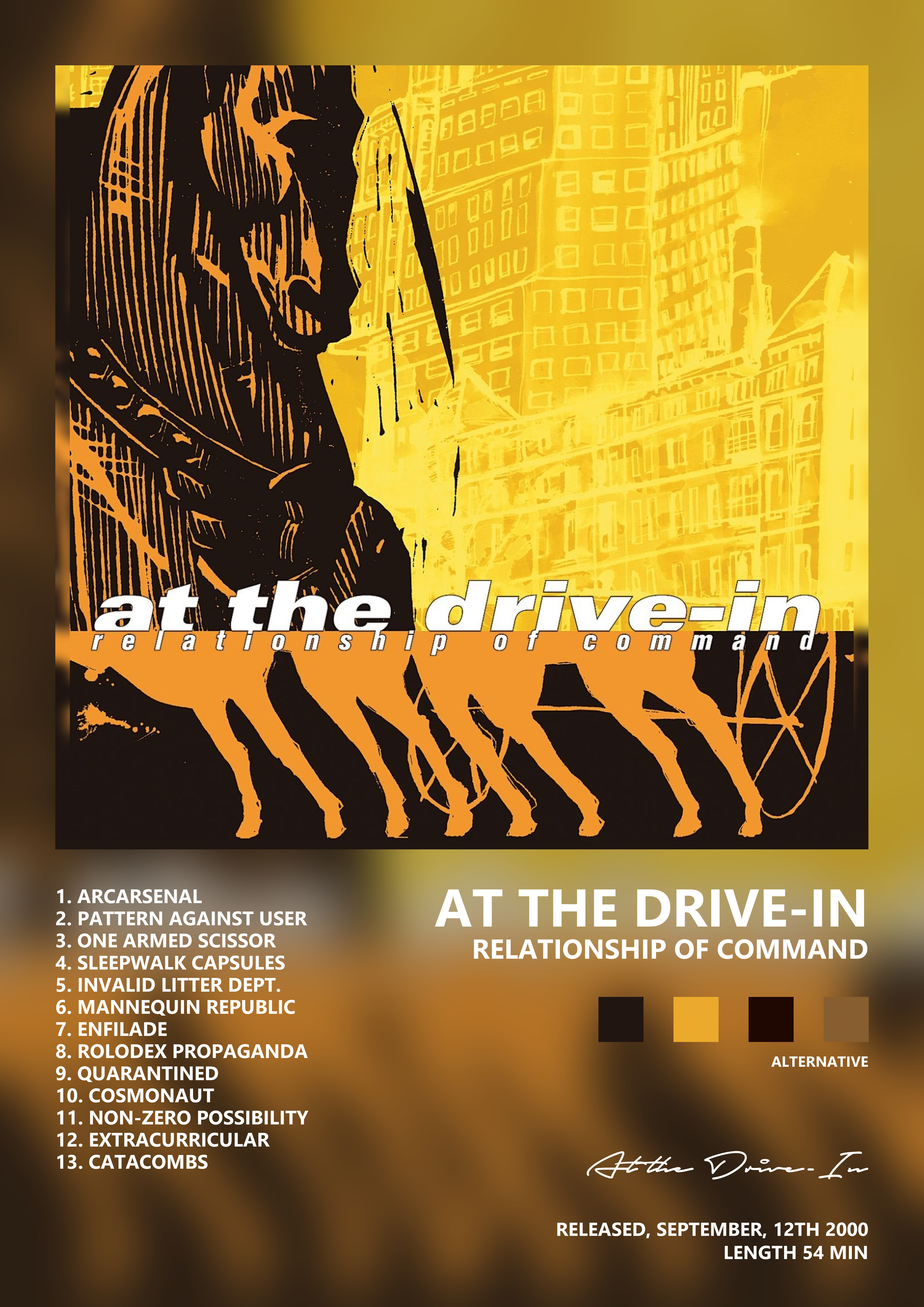 Music poster: At the Drive-In - Relationship of Command