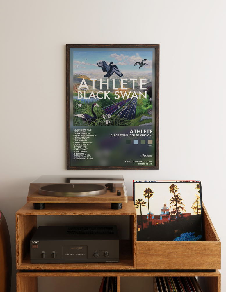 Music poster: Athlete - Black Swan Deluxe Version