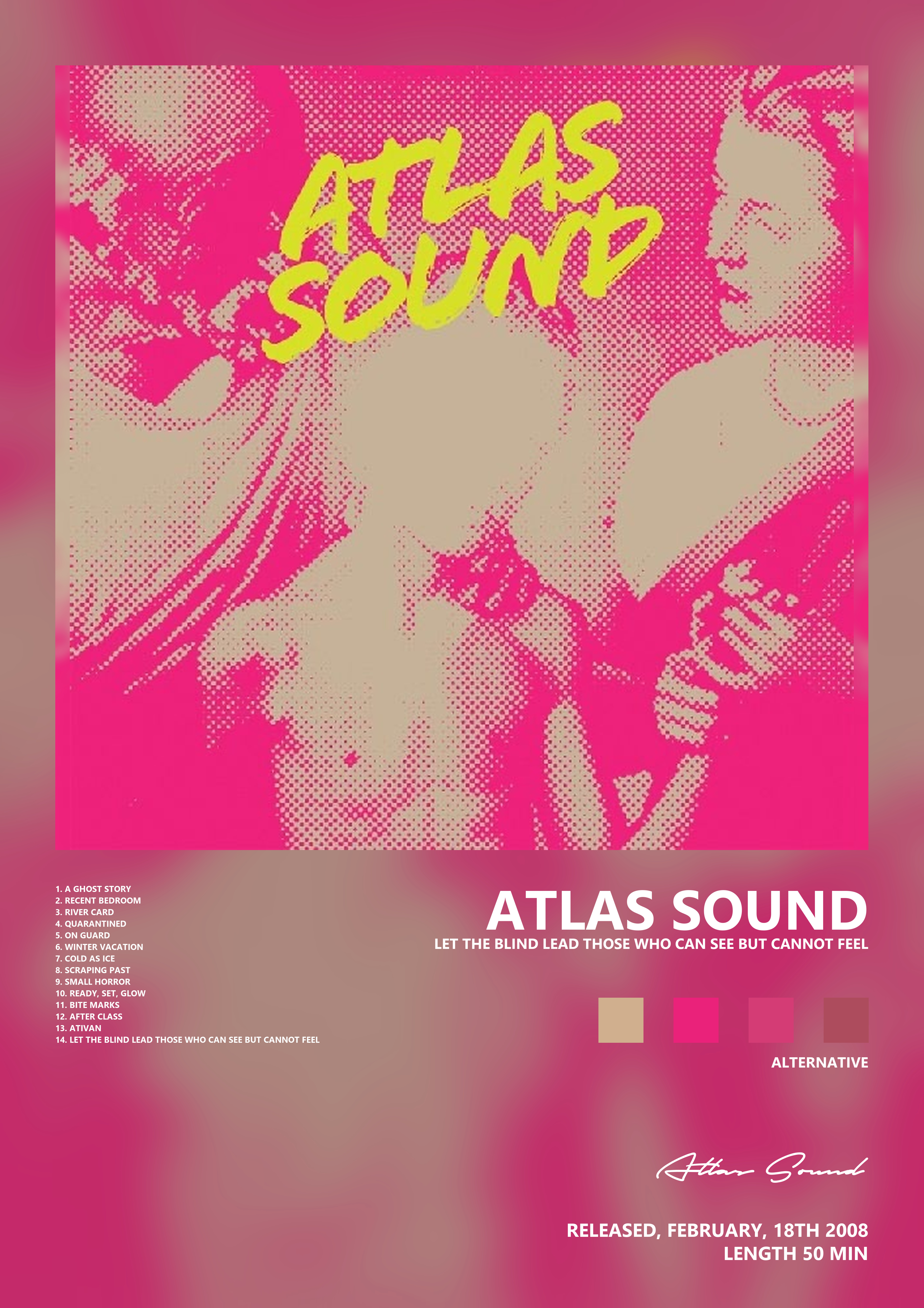 Music poster: Atlas Sound - Let the Blind Lead Those Who Can See But Cannot Feel
