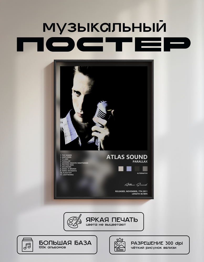 Music poster: Atlas Sound - Parallax
