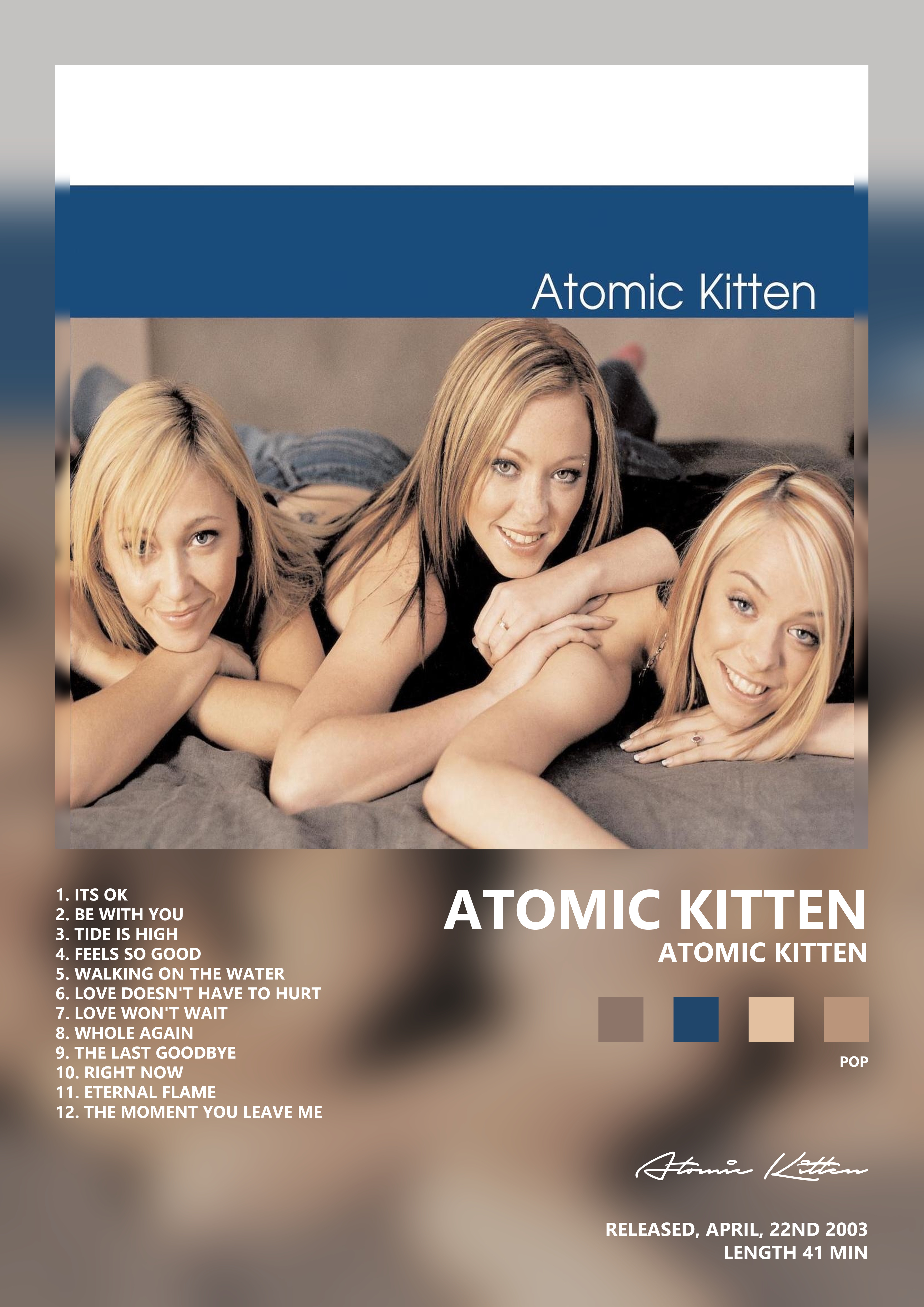 Music poster: Atomic Kitten - Atomic Kitten