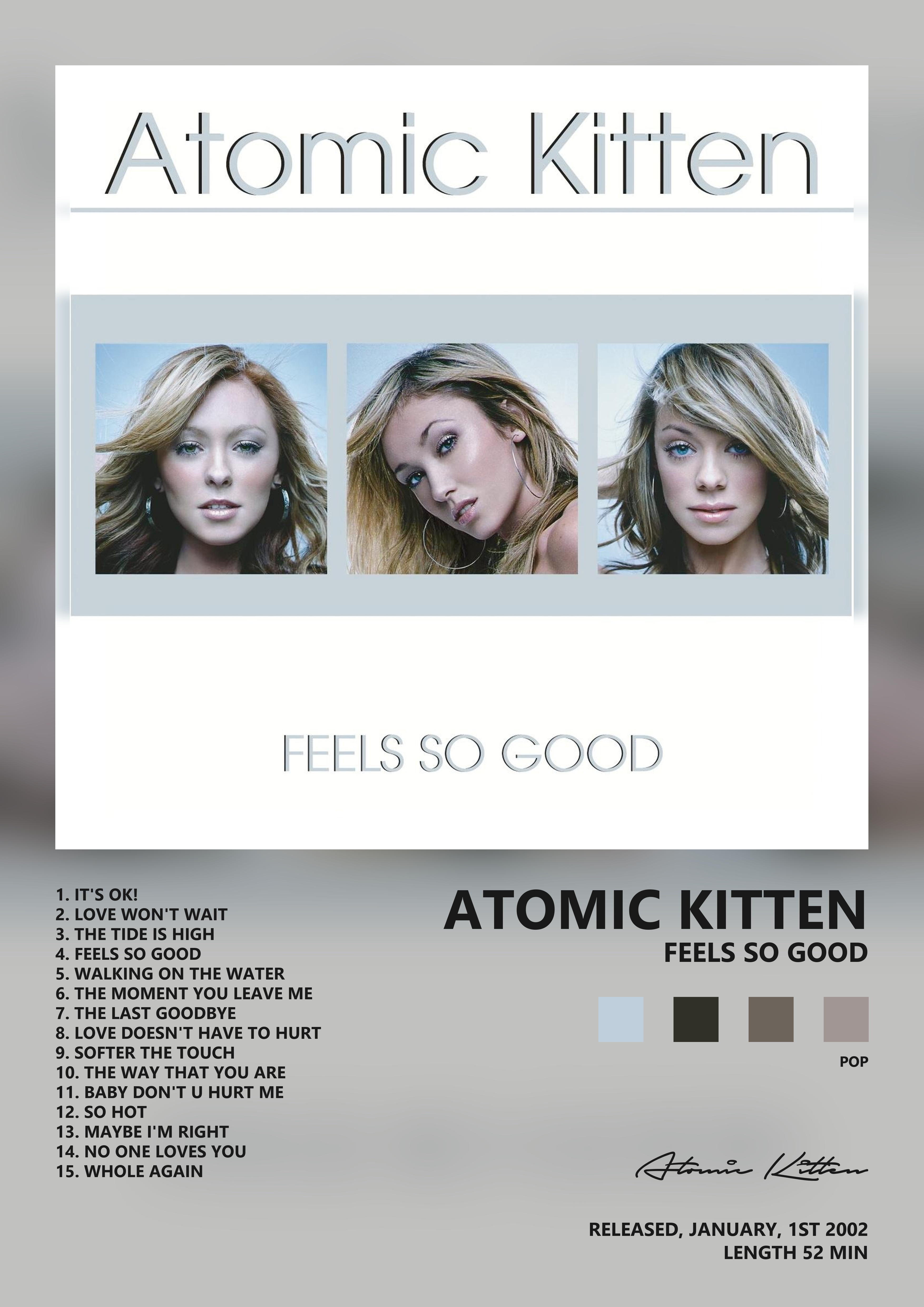 Music poster: Atomic Kitten - Feels So Good