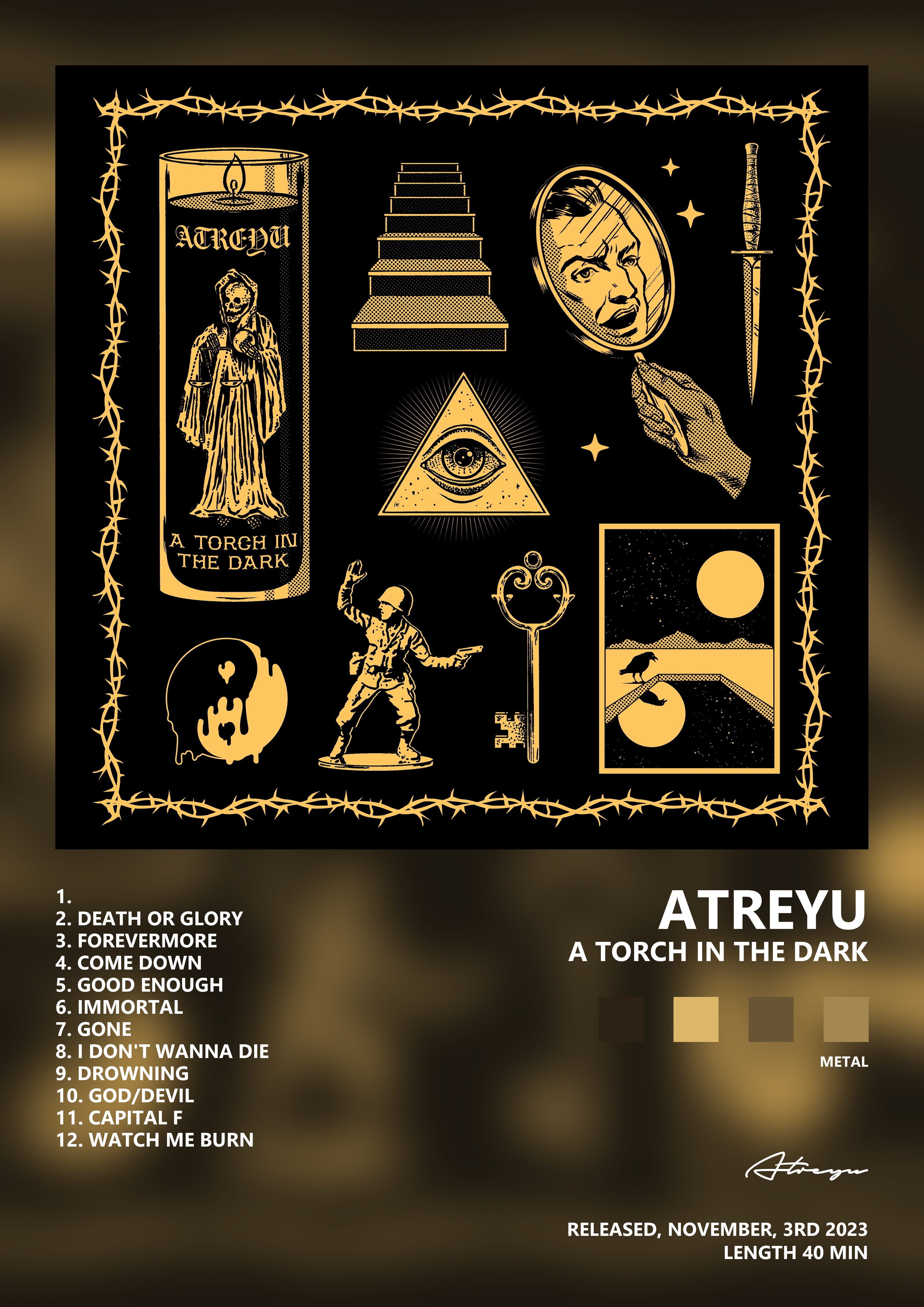 Music poster: Atreyu - A Torch In the Dark