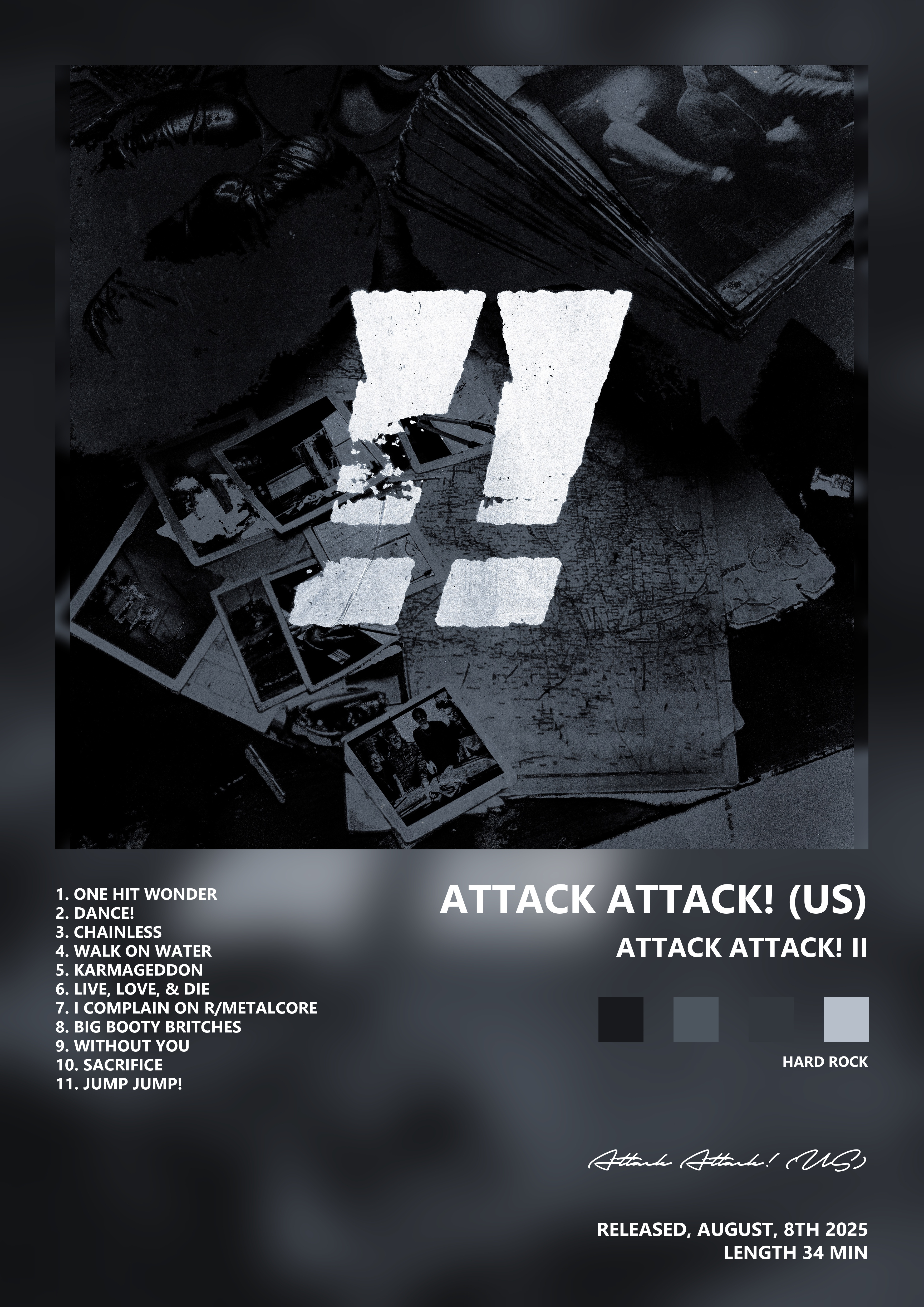 Music poster: Attack Attack US - Attack Attack II
