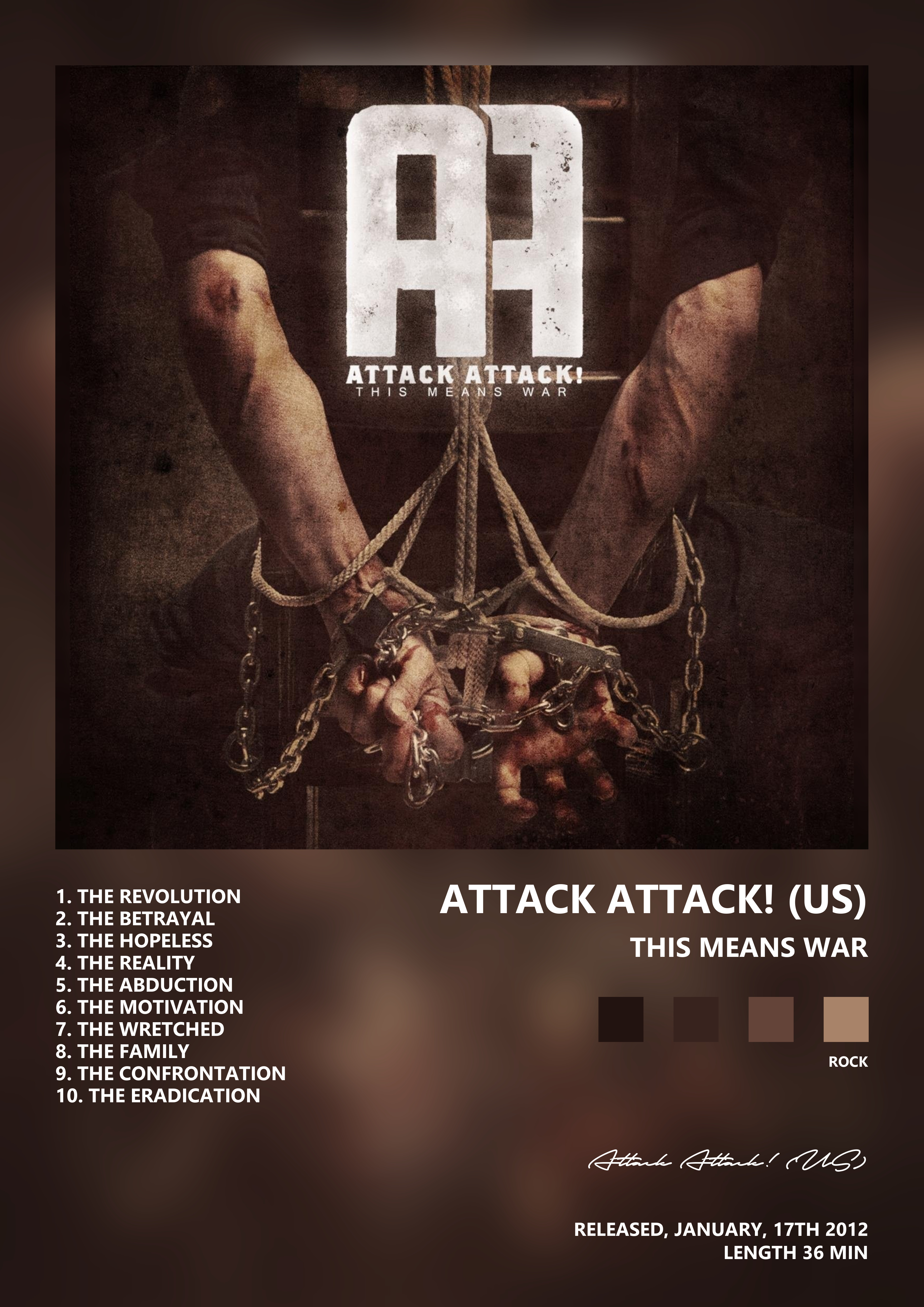 Music poster: Attack Attack US - This Means War