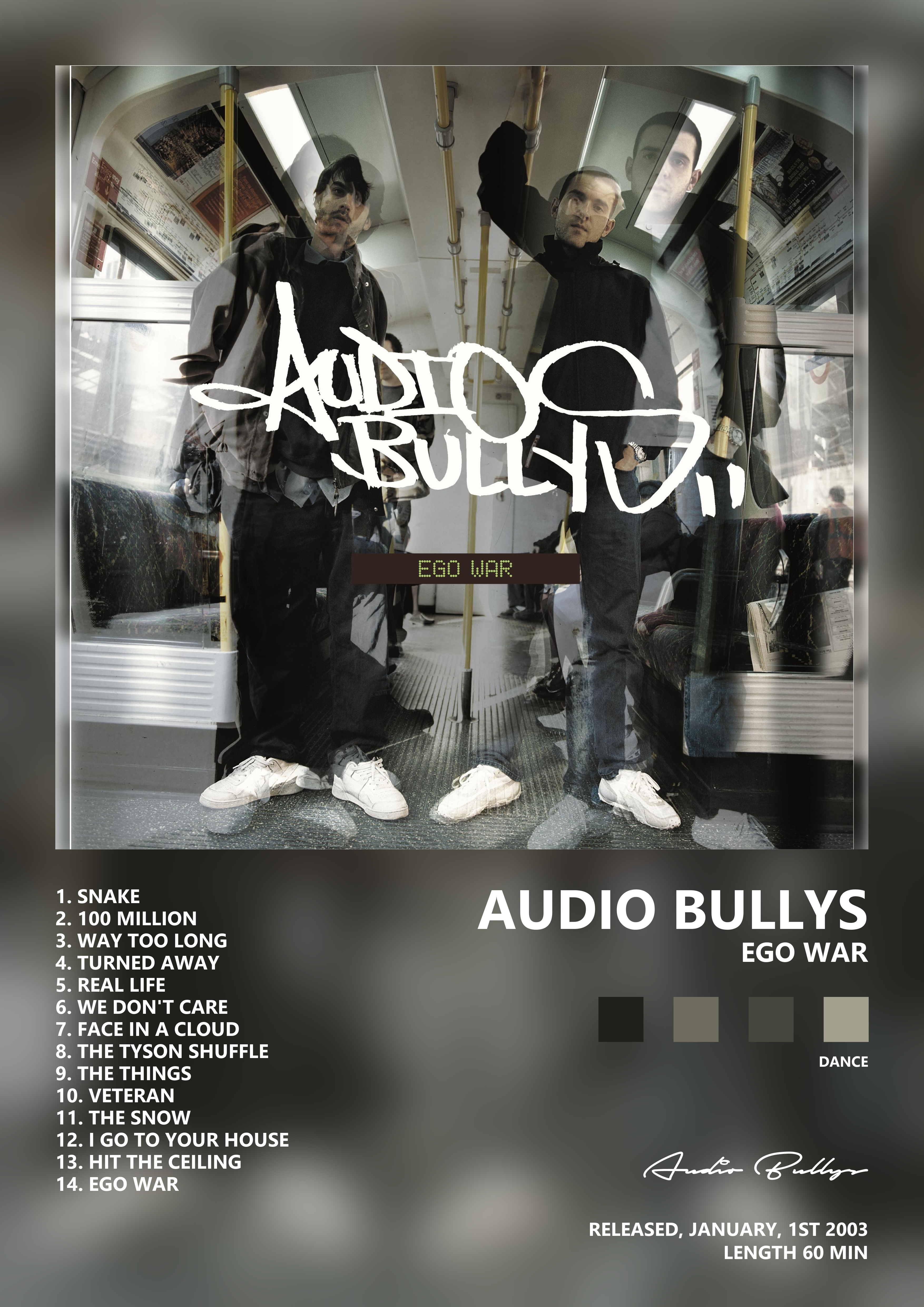Music poster: Audio Bullys - Ego War