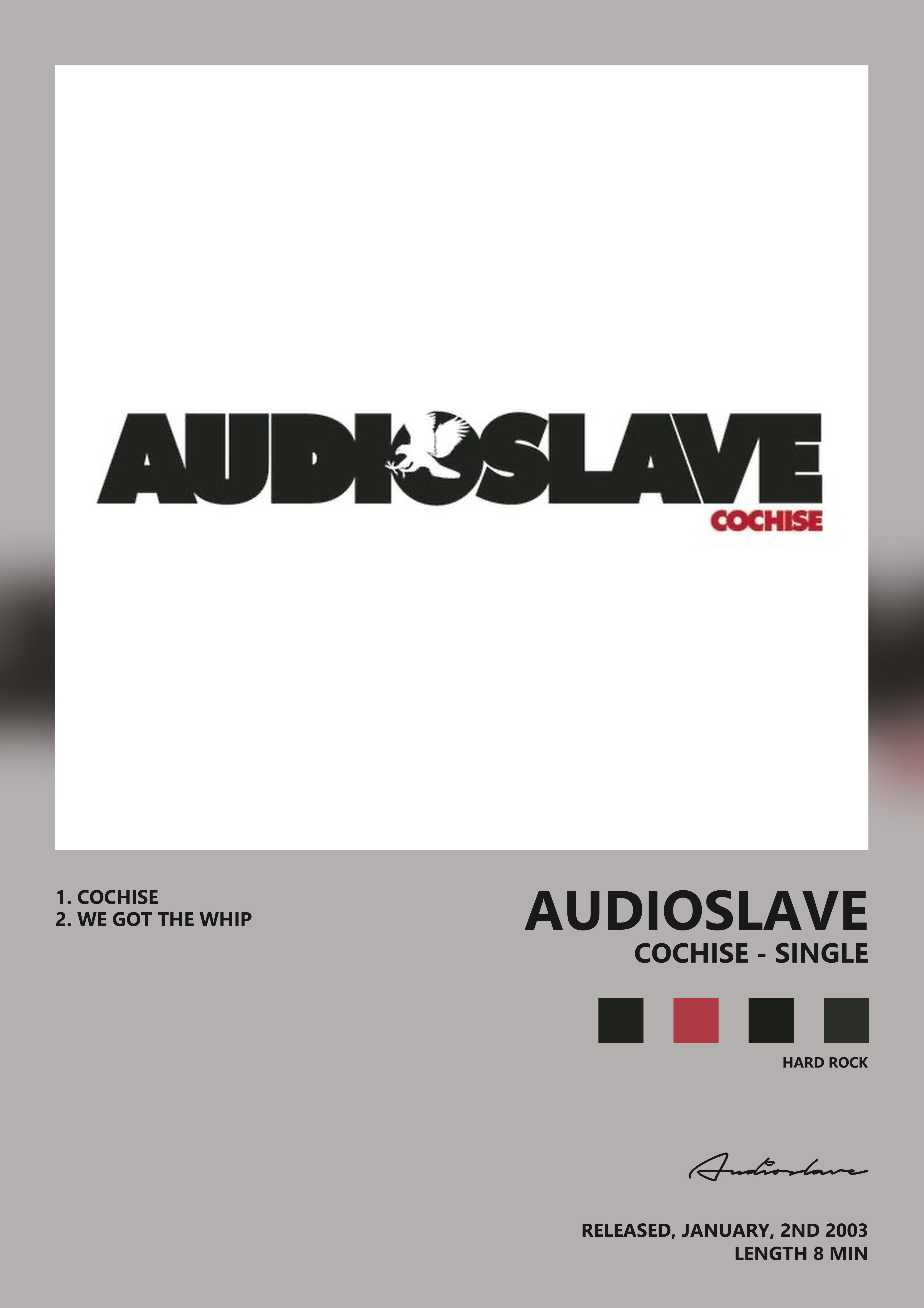 Music poster: Audioslave - Cochise - Single