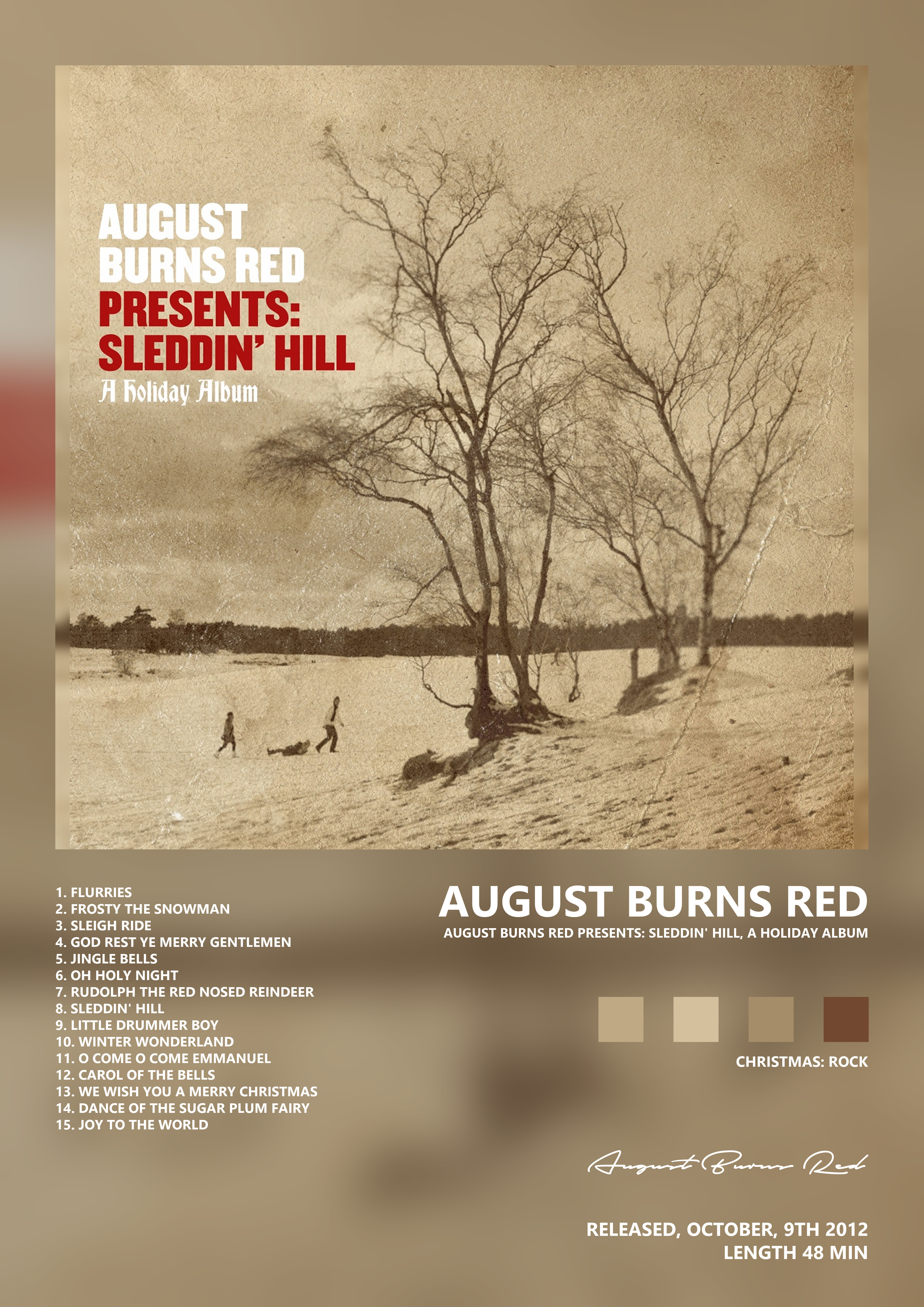 Music poster: August Burns Red - August Burns Red Presents Sleddin Hill A Holiday Album