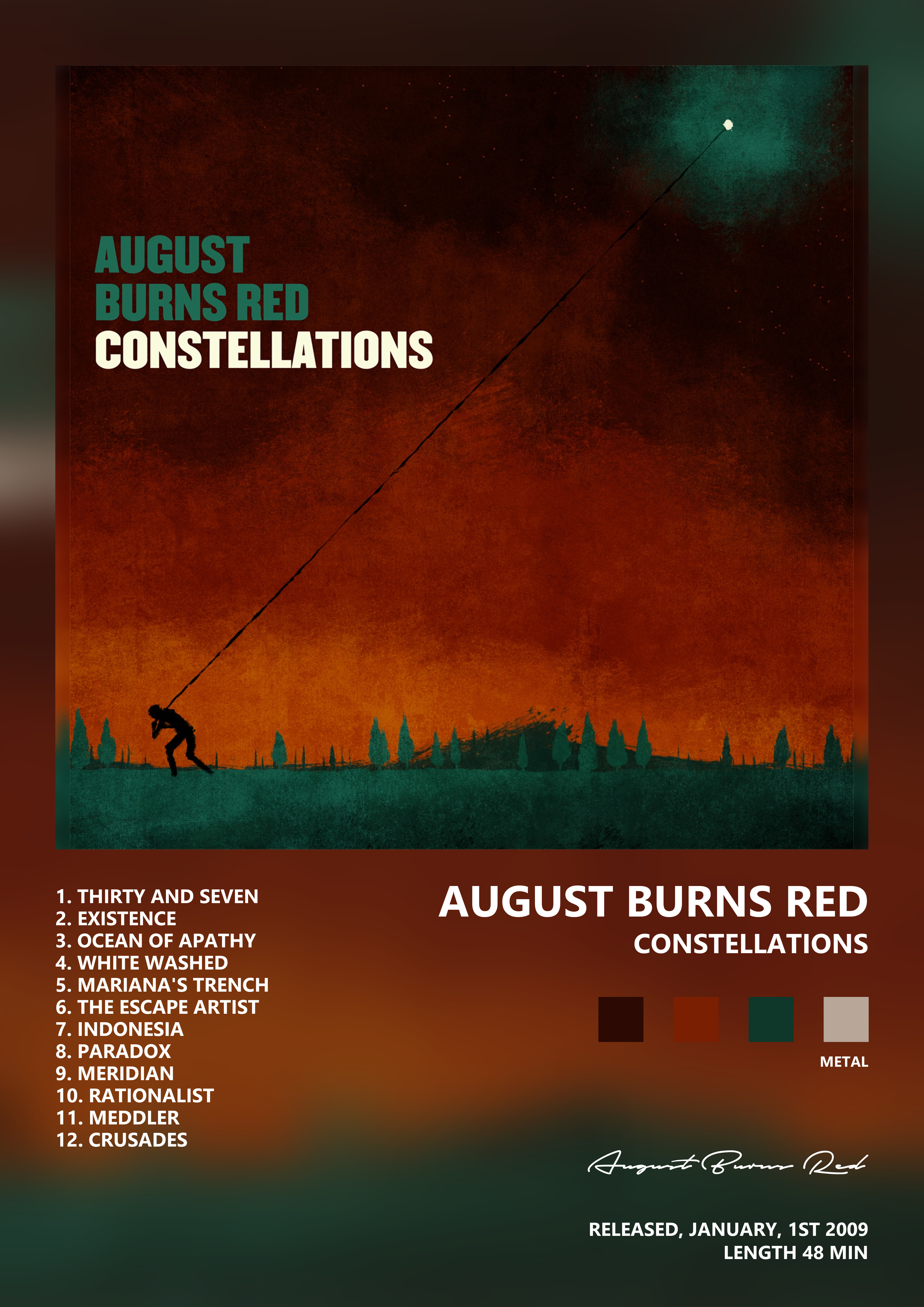 Music poster: August Burns Red - Constellations