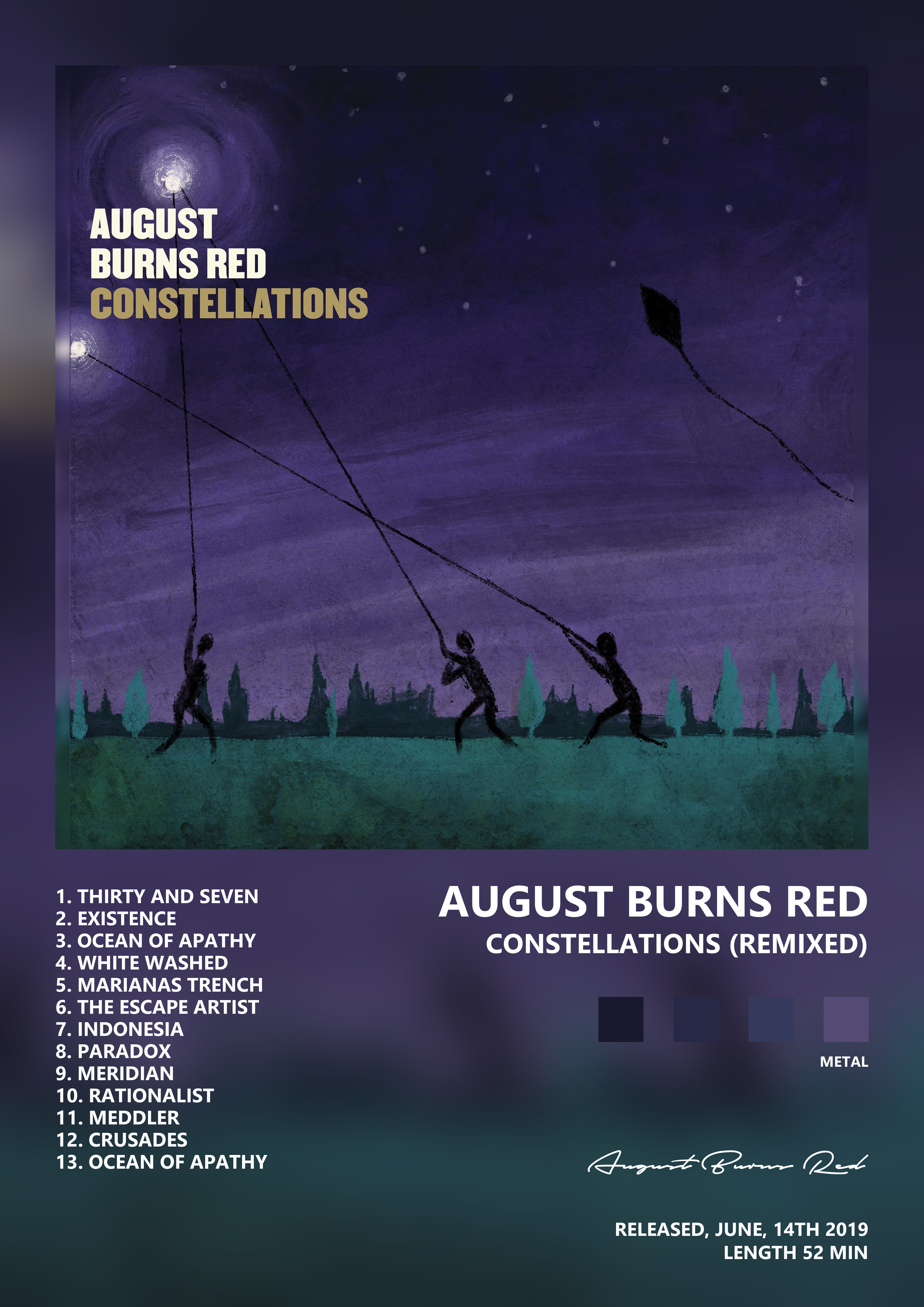 Music poster: August Burns Red - Constellations Remixed