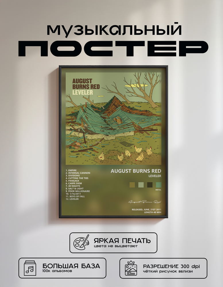 Music poster: August Burns Red - Leveler