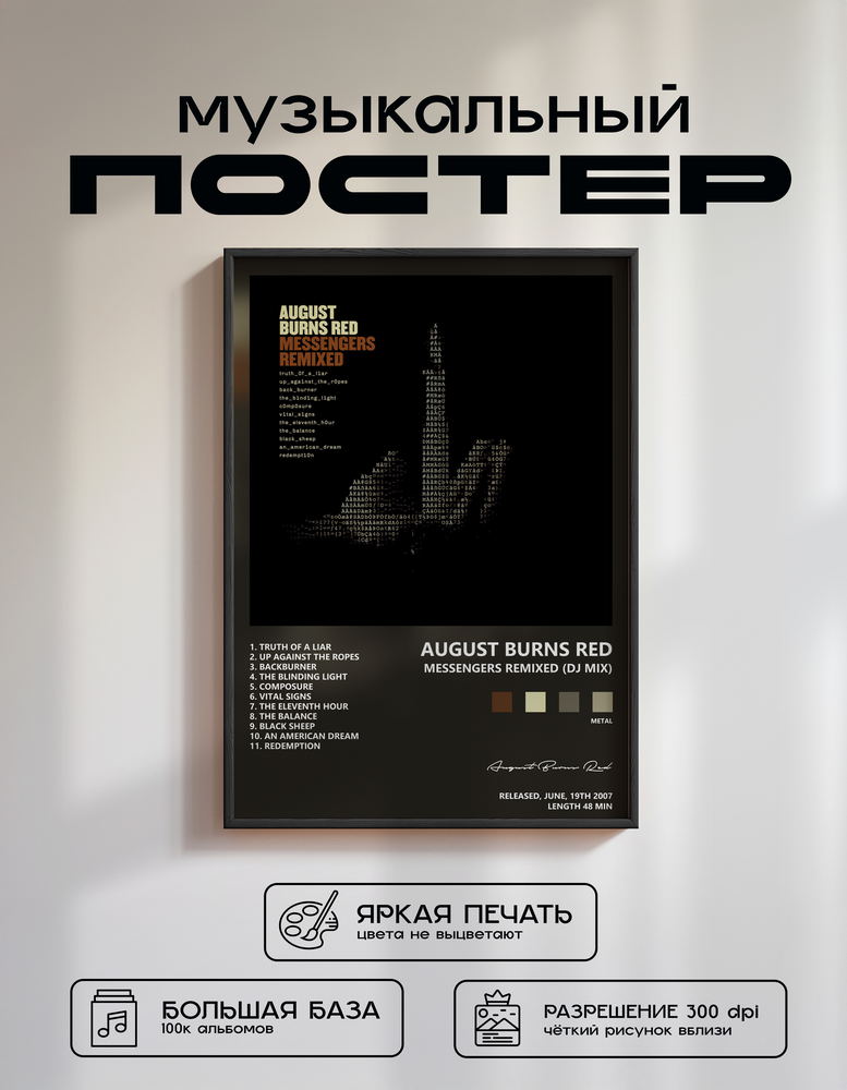 Music poster: August Burns Red - Messengers Remixed DJ Mix