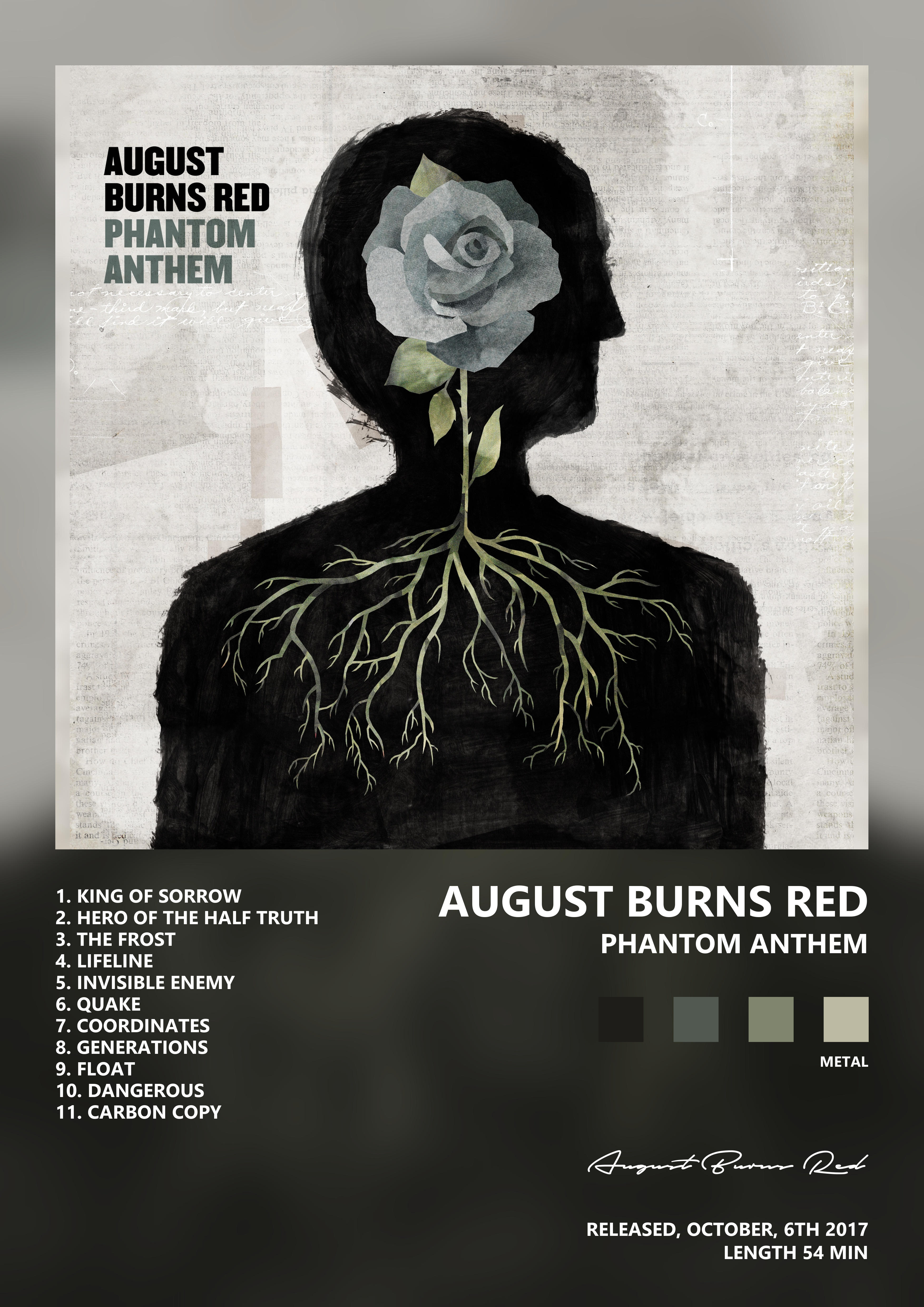 Music poster: August Burns Red - Phantom Anthem