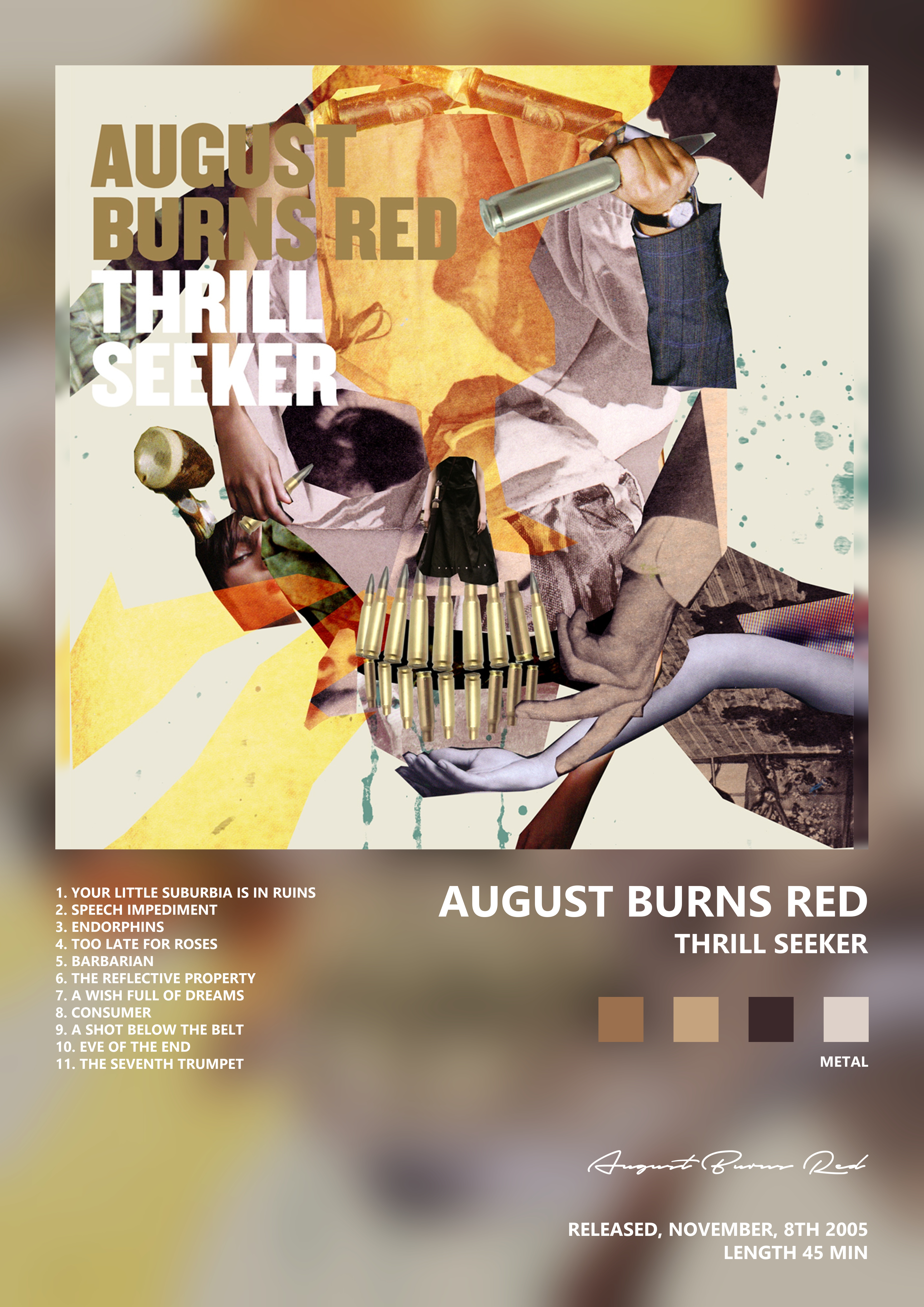 Music poster: August Burns Red - Thrill Seeker