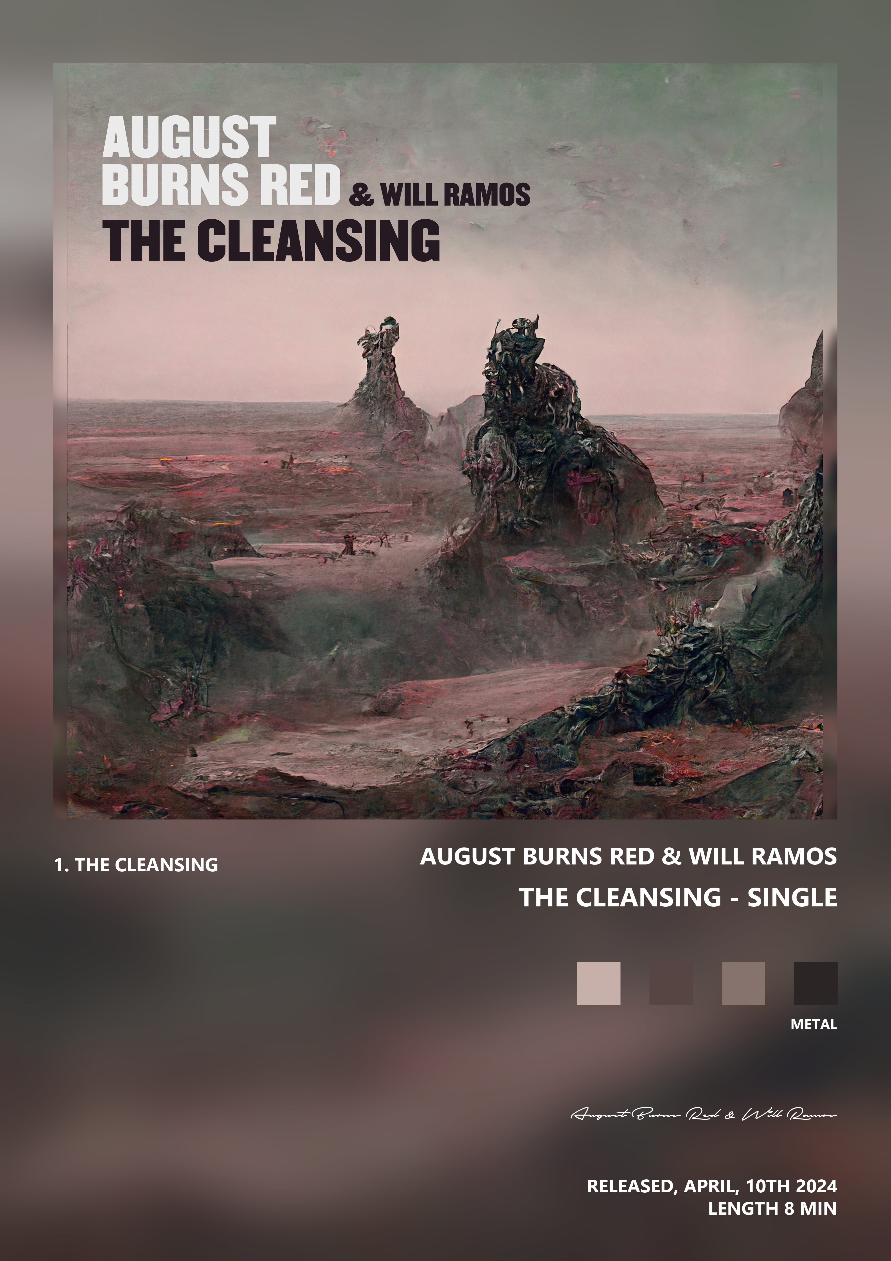 Music poster: August Burns Red Will Ramos - The Cleansing - Single