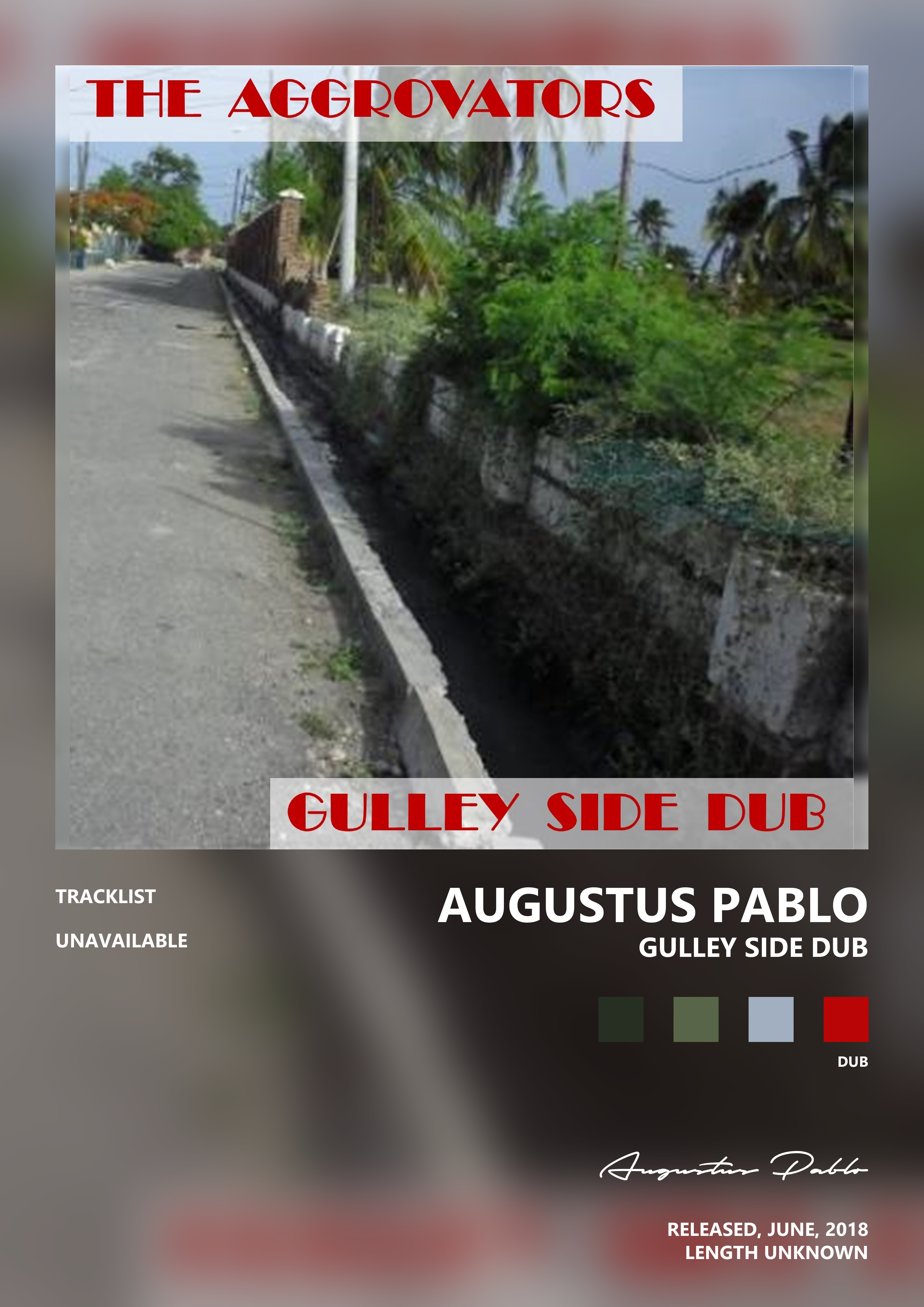 Music poster: Augustus Pablo - Gulley Side Dub