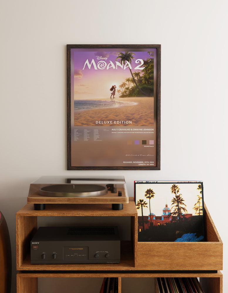 Music poster: Aulii Cravalho Dwayne Johnson - Moana 2 Original Motion Picture Soundtrack Deluxe Edition