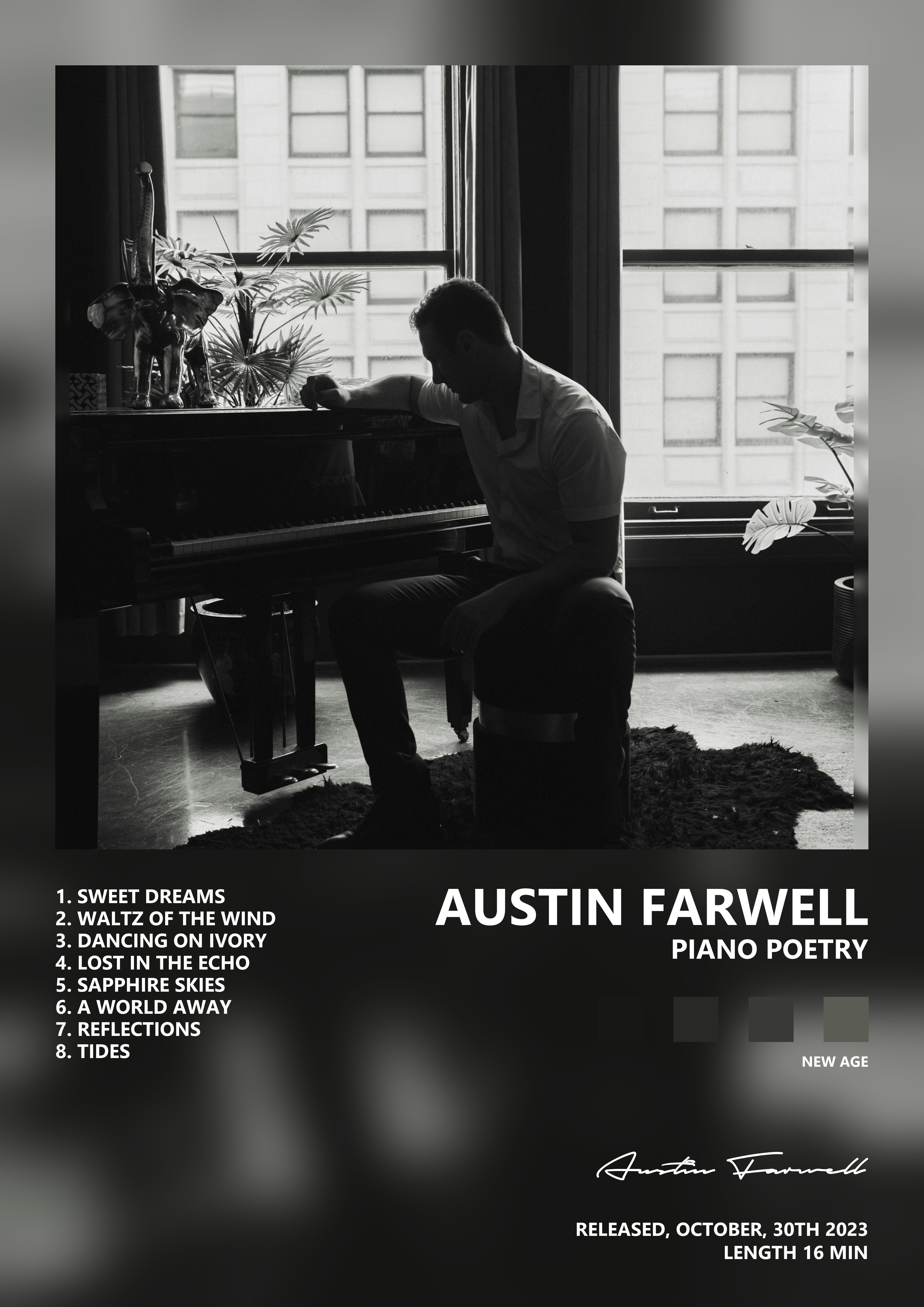 Music poster: Austin Farwell - Piano Poetry