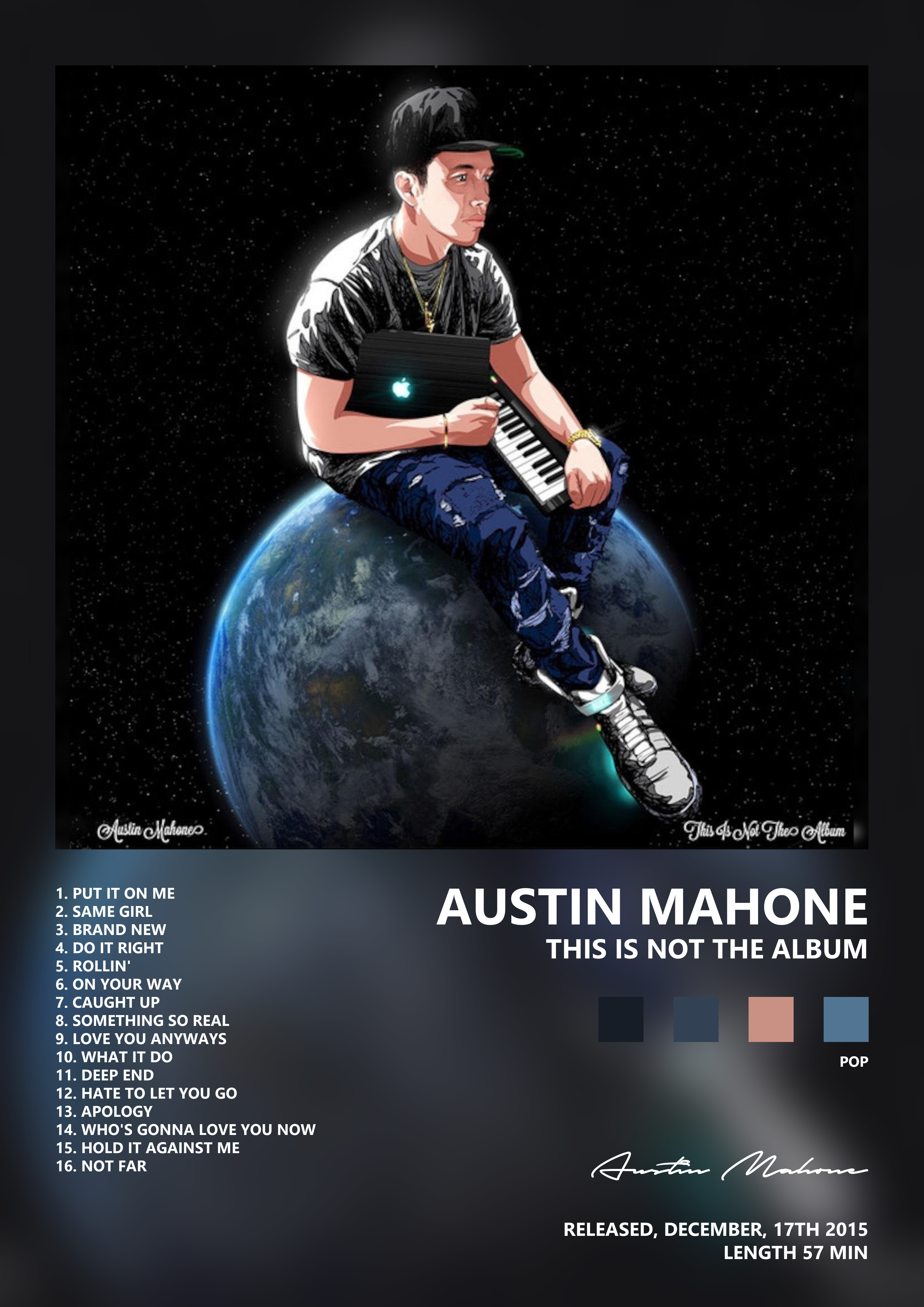 Music poster: Austin Mahone - This Is Not The Album