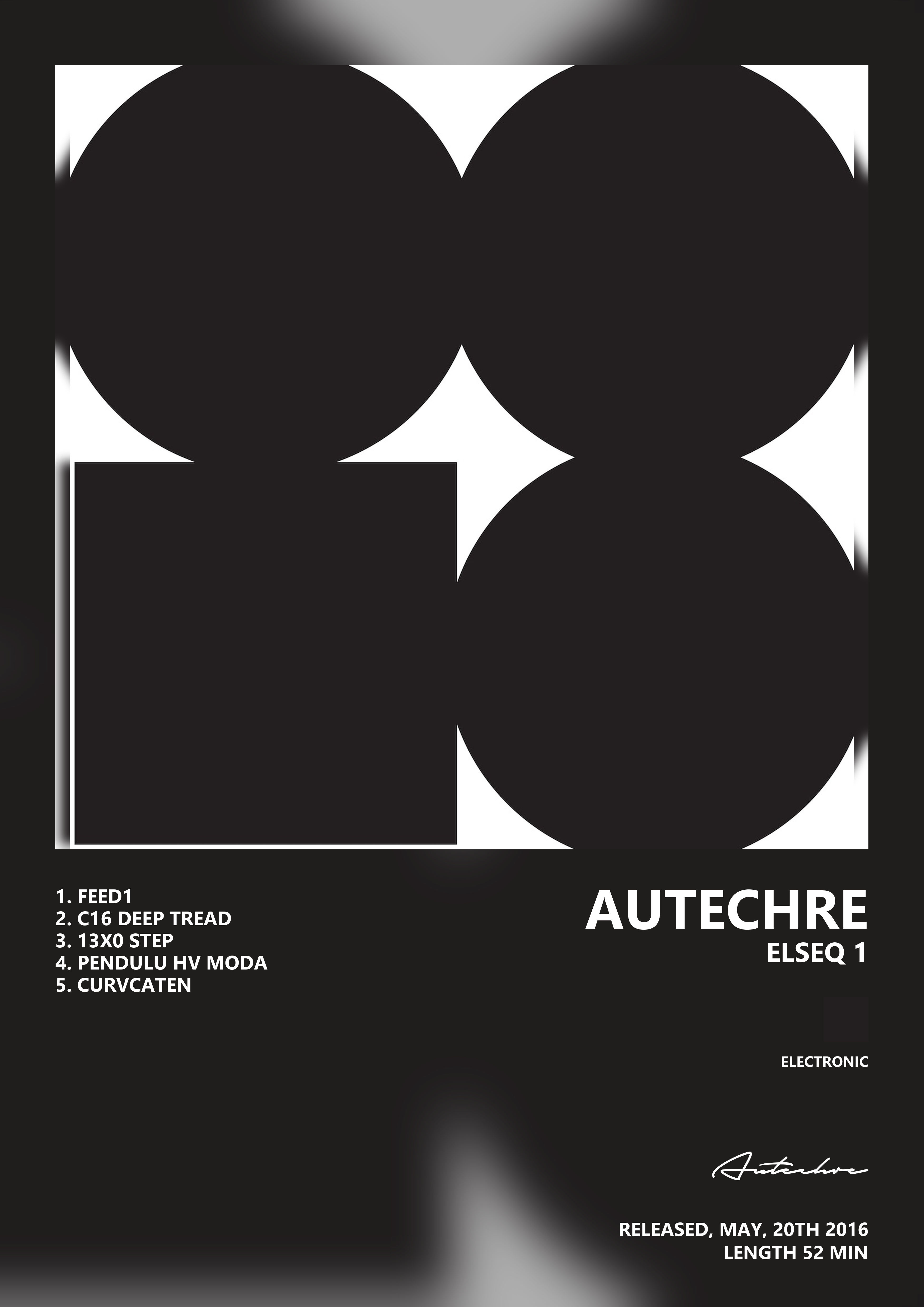 Music poster: Autechre - elseq 1