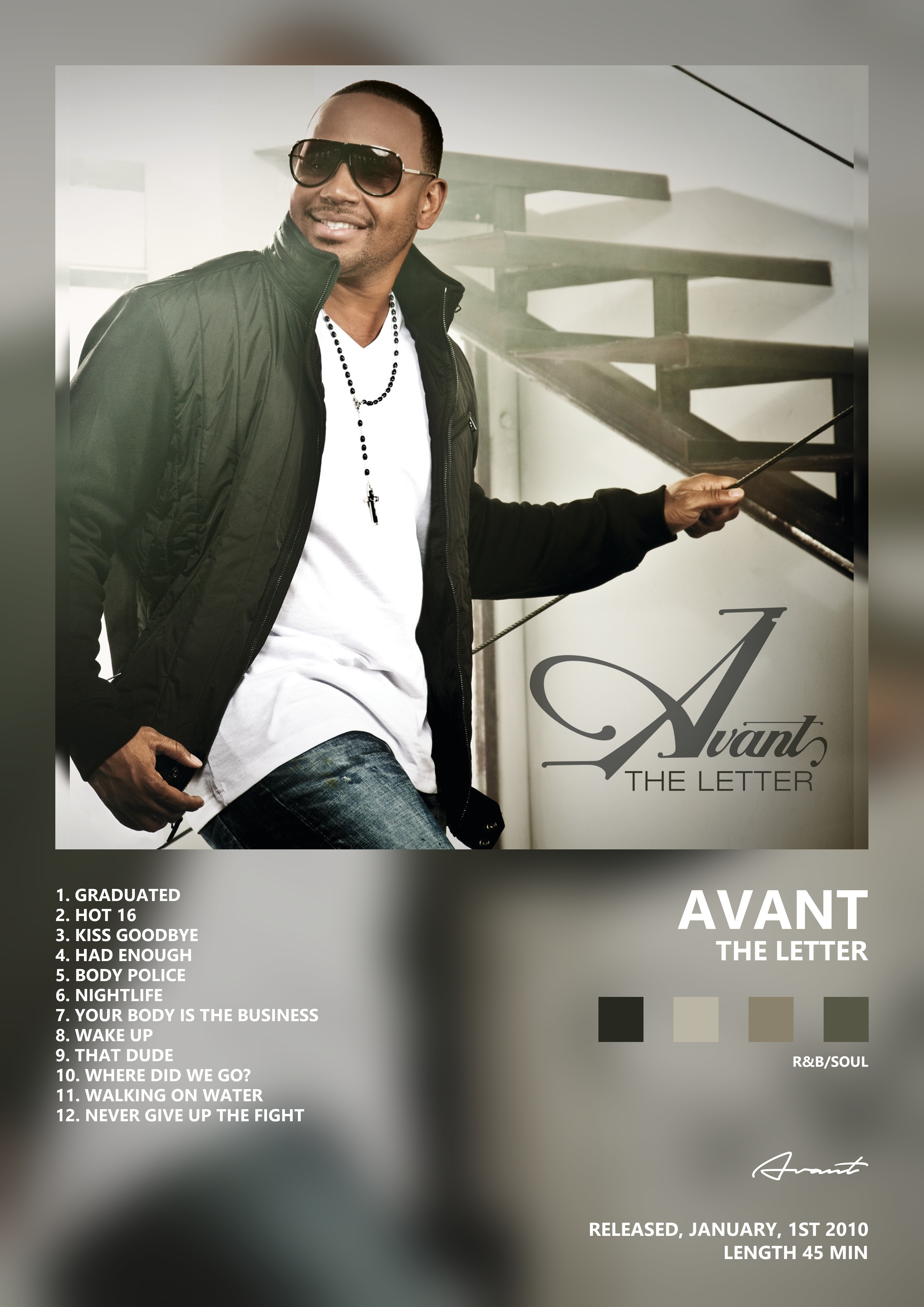 Music poster: Avant - The Letter