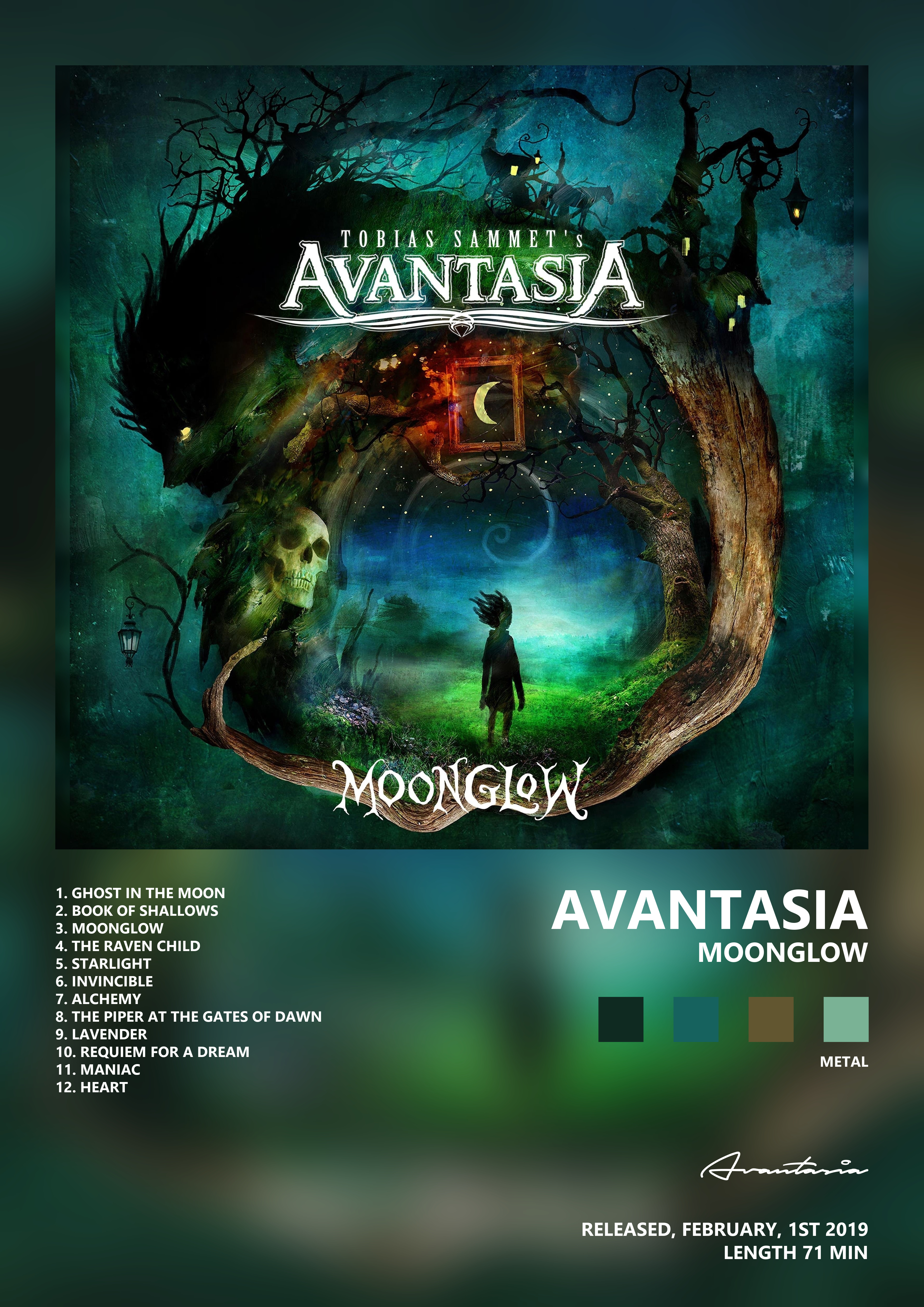 Music poster: Avantasia - Moonglow