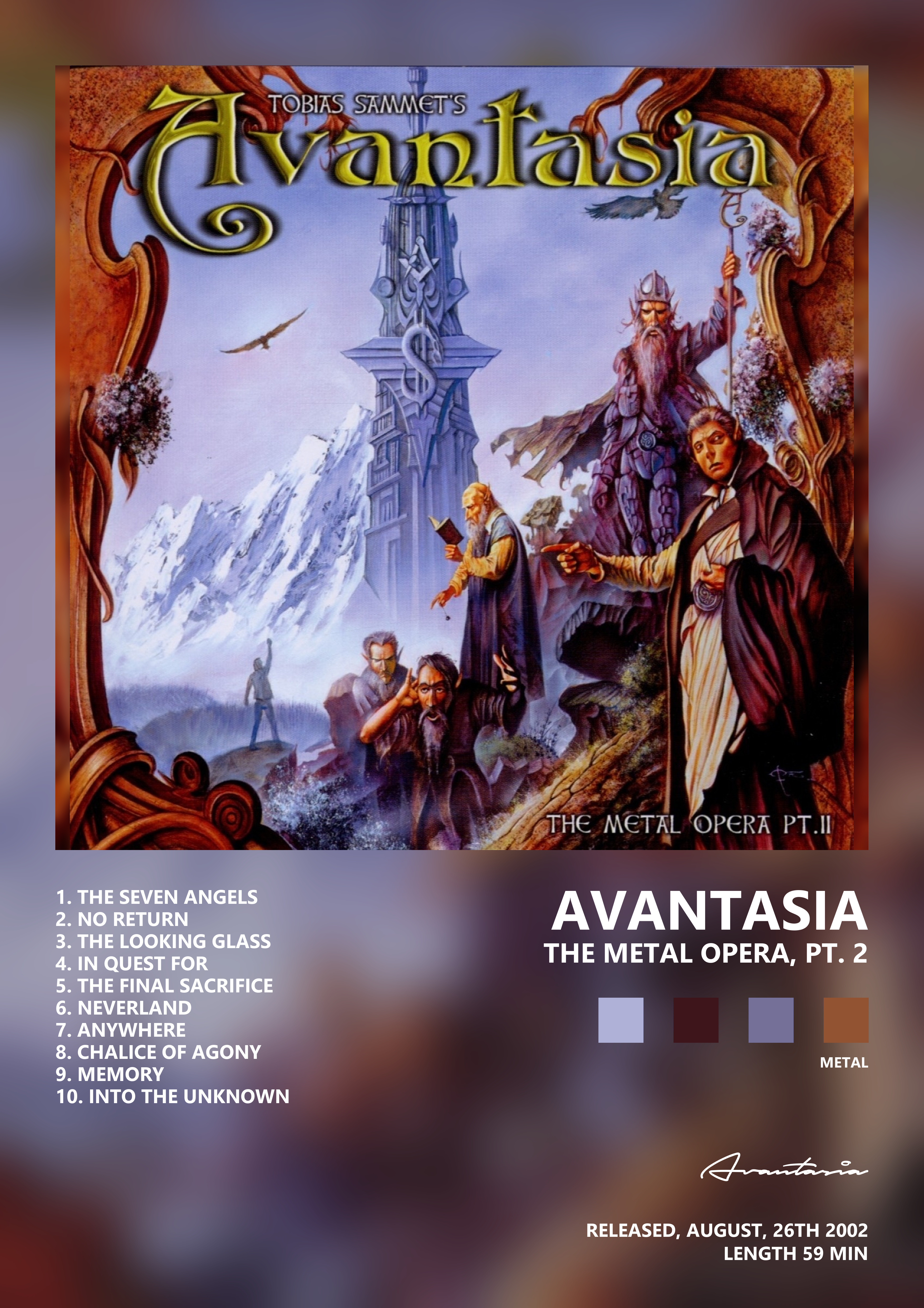 Music poster: Avantasia - The Metal Opera Pt 2