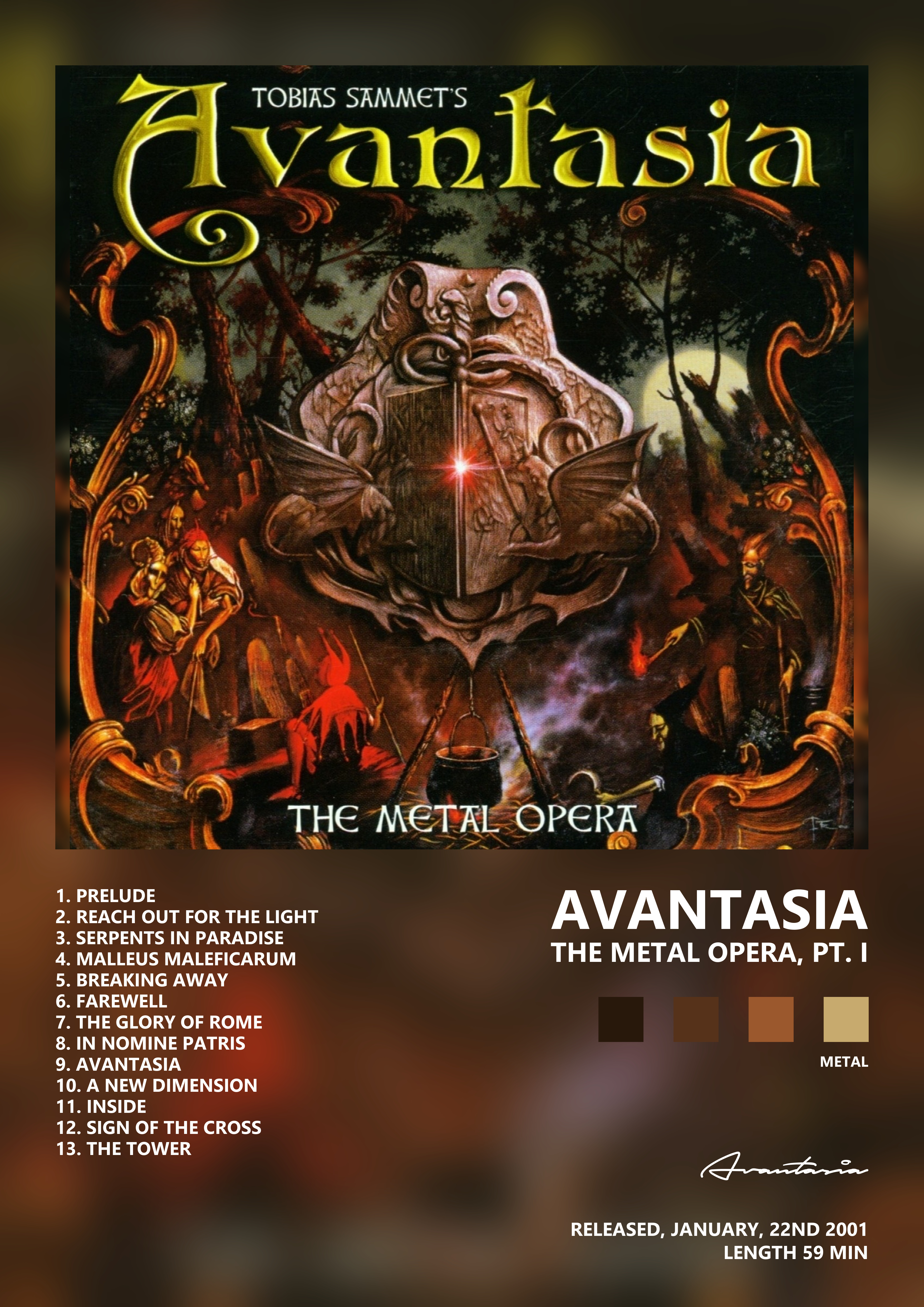 Music poster: Avantasia - The Metal Opera Pt I
