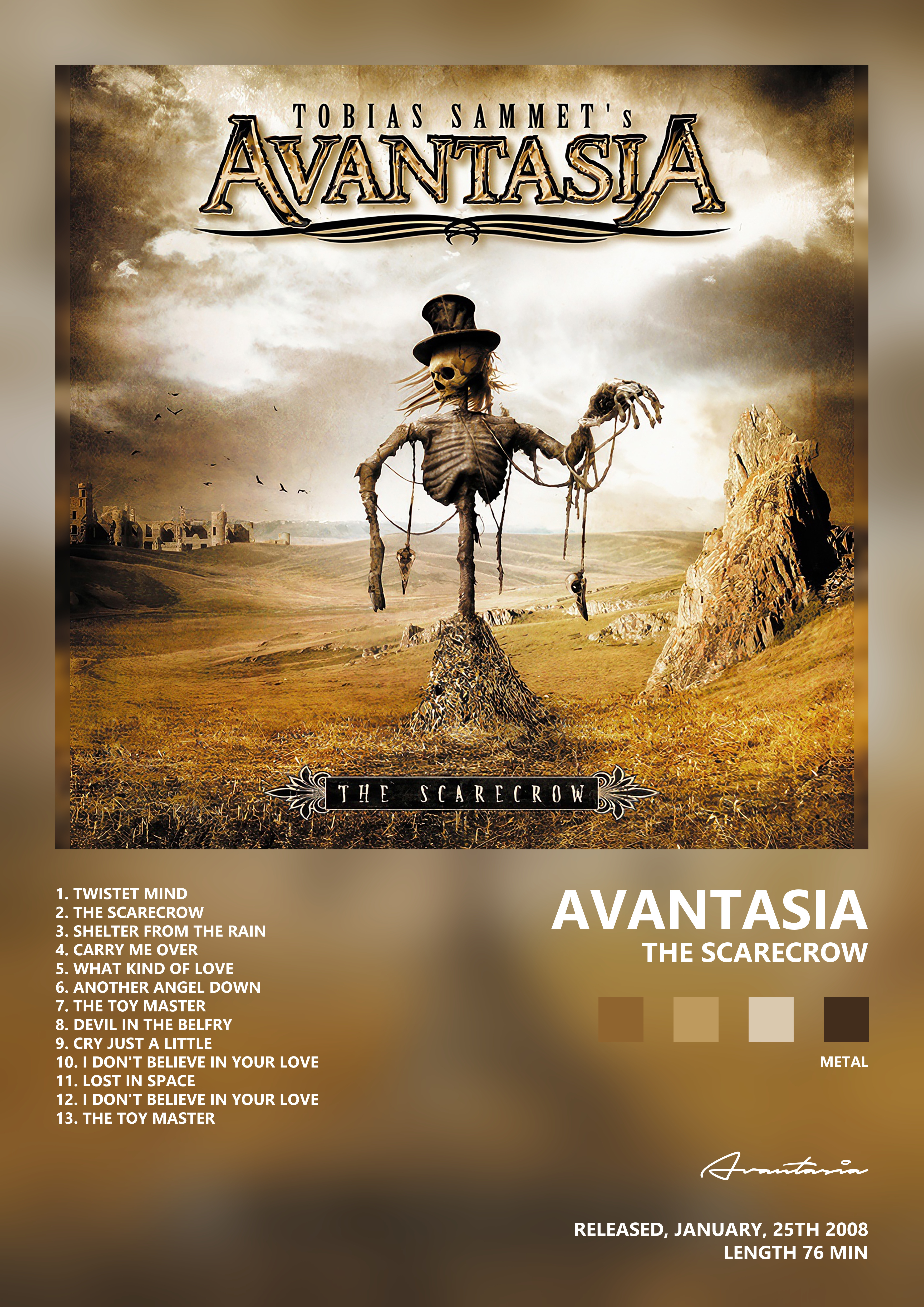 Music poster: Avantasia - The Scarecrow