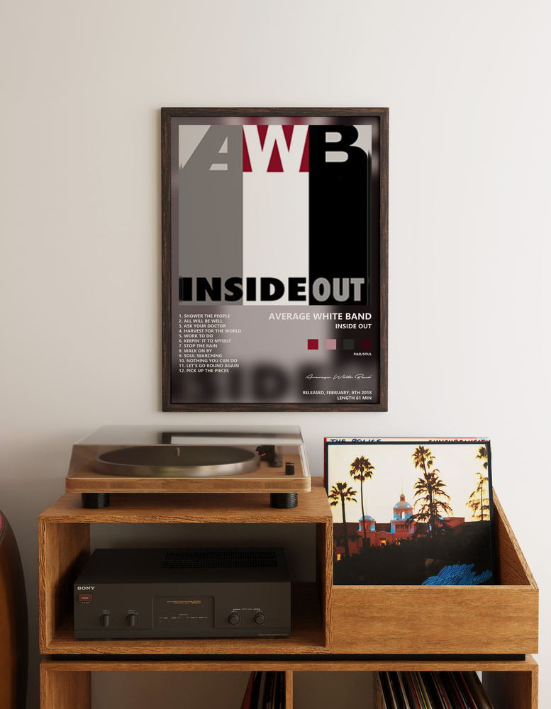 Music poster: Average White Band - Inside Out