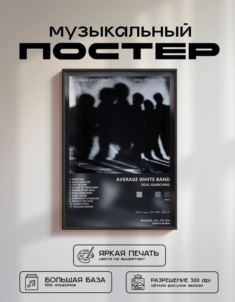 Music poster: Average White Band - Soul Searching