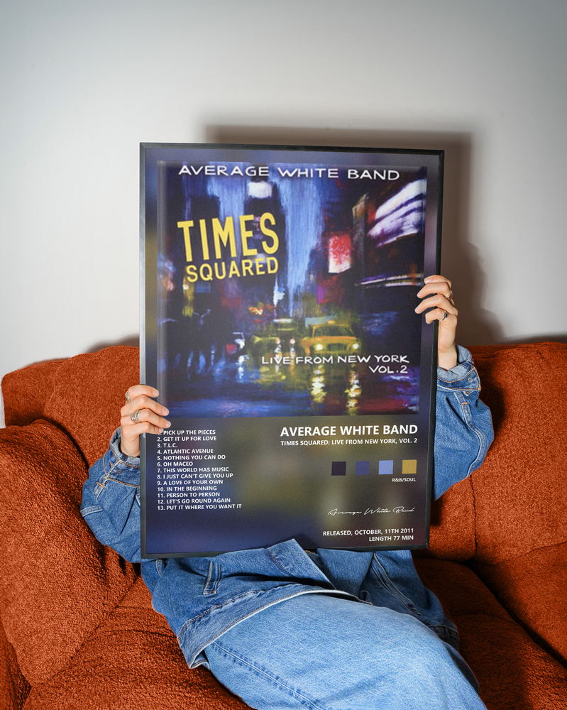 Music poster: Average White Band - Times Squared Live from New York Vol 2