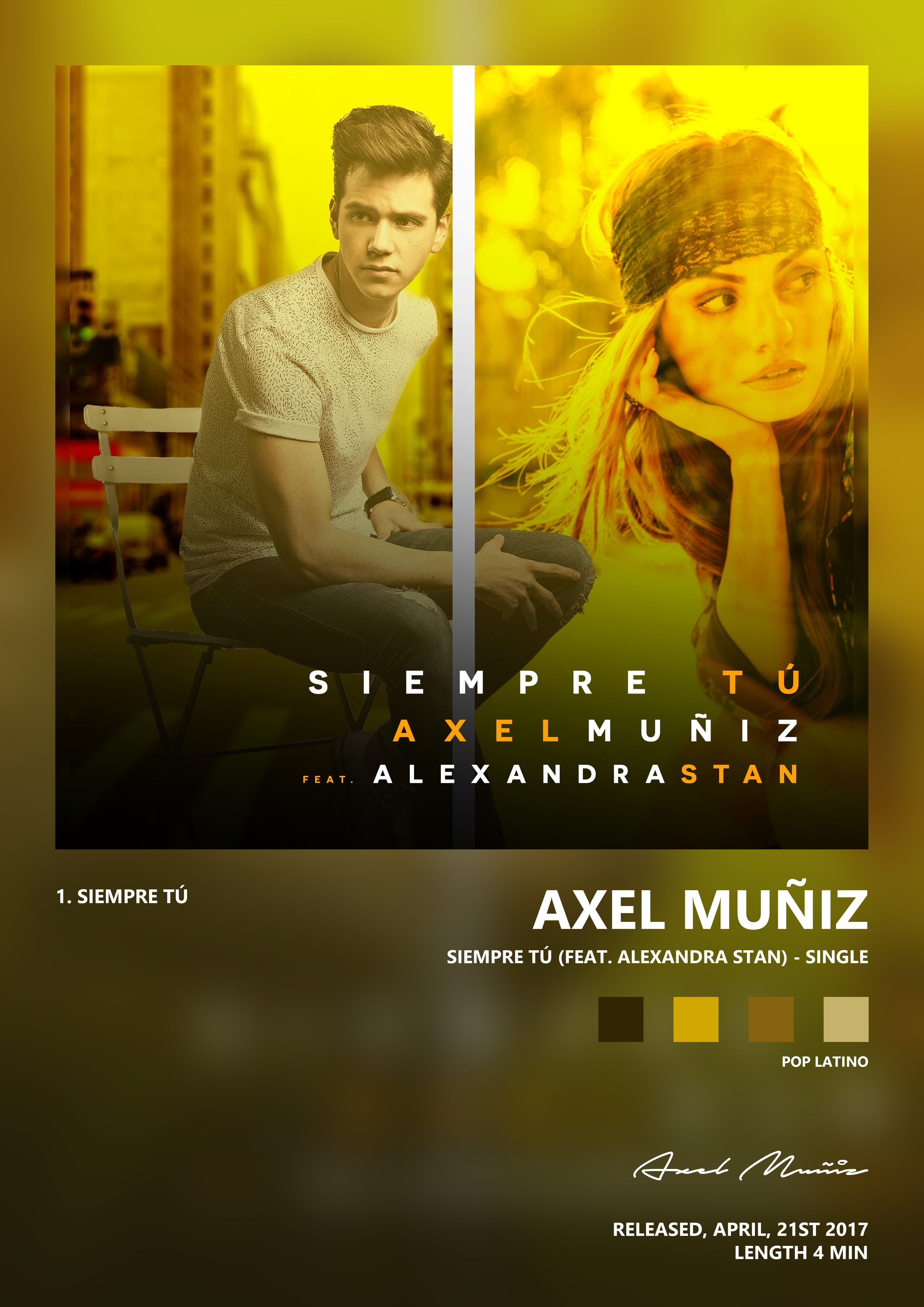 Music poster: Axel Muñiz - Siempre Tú feat Alexandra Stan - Single